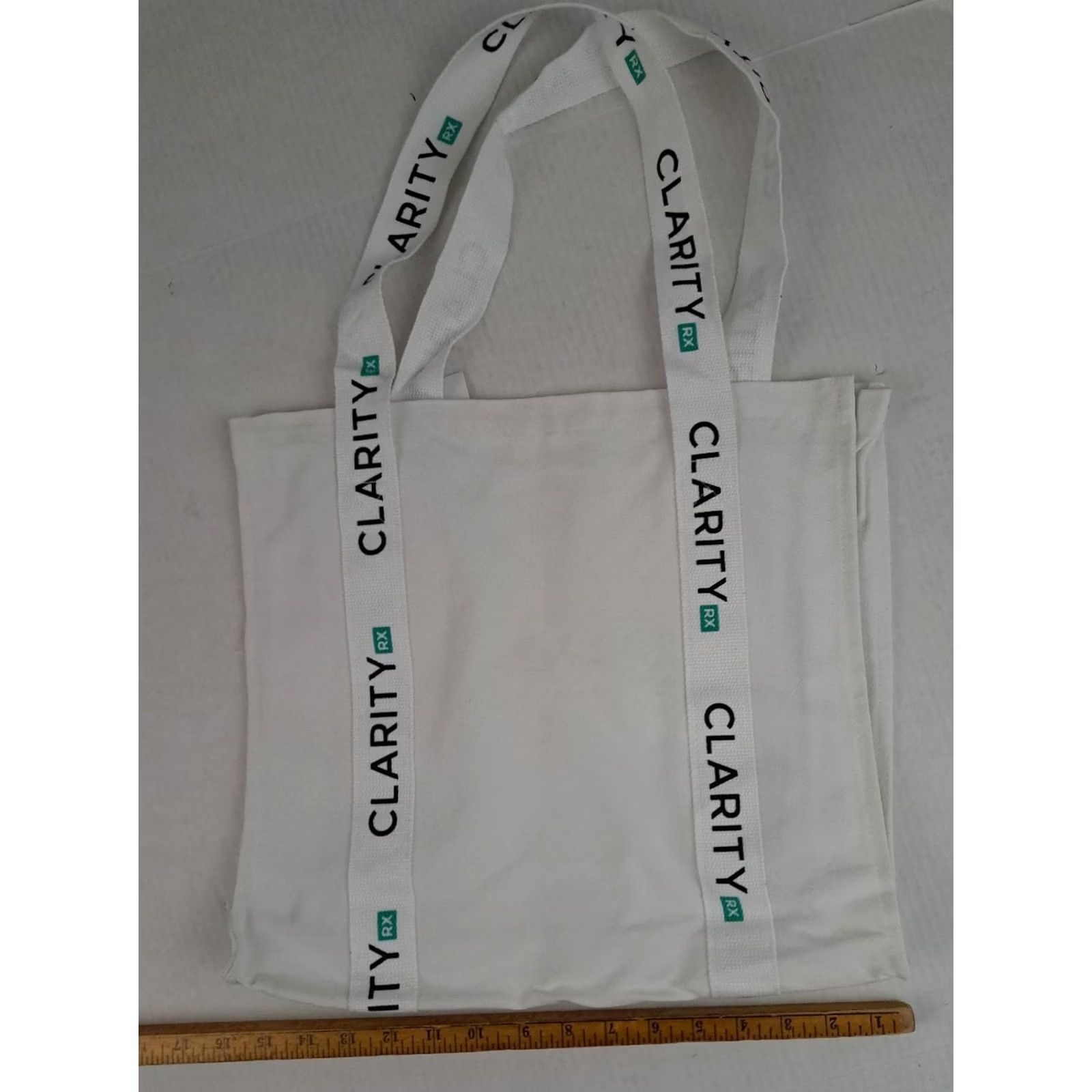Vintage VINTAGE Clarity RX Canvas White Tote Shoulder Bag 14x16 Unbranded Unisex Adults Canvas White Shoulder Bag 14x16 Size ONE SIZE - 3 Thumbnail