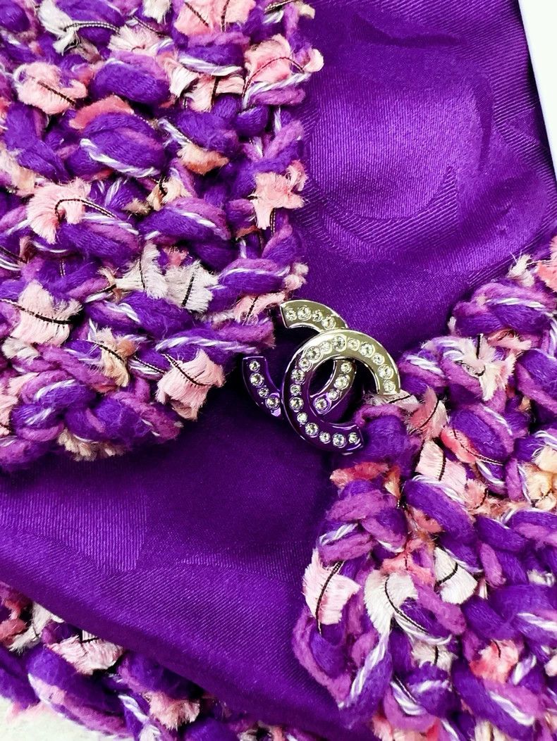 Chanel Chanel 22p early spring purple mixed color braided vest Size XS / US 0-2 / IT 36-38 - 6 Thumbnail