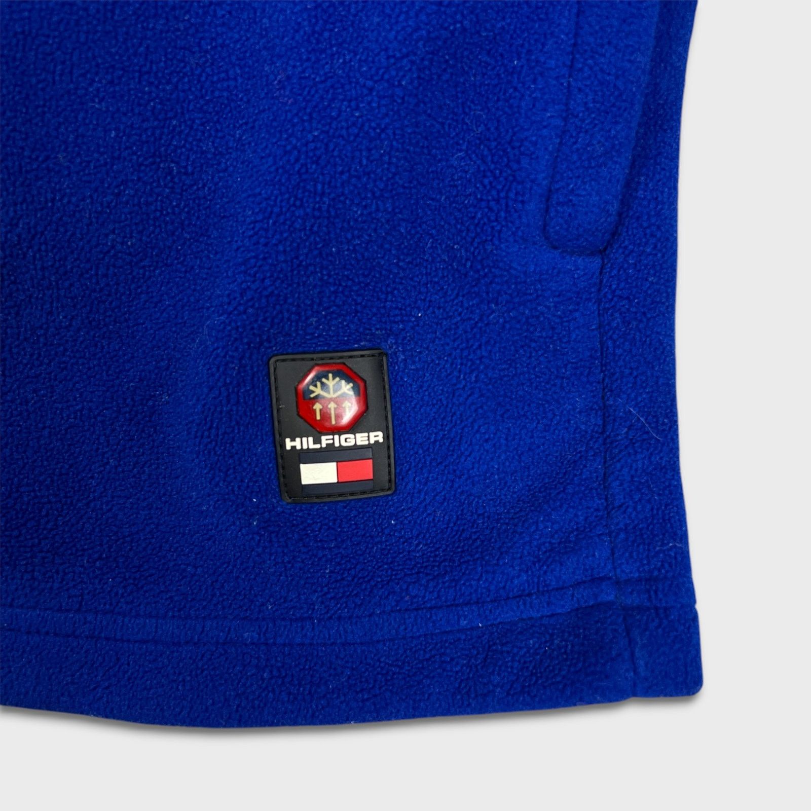 Tommy Hilfiger × Vintage Vintage Tommy Hilfiger Fleece Flag Pullover Zip Y2K Jacket Size US M / EU 48-50 / 2 - 5 Thumbnail
