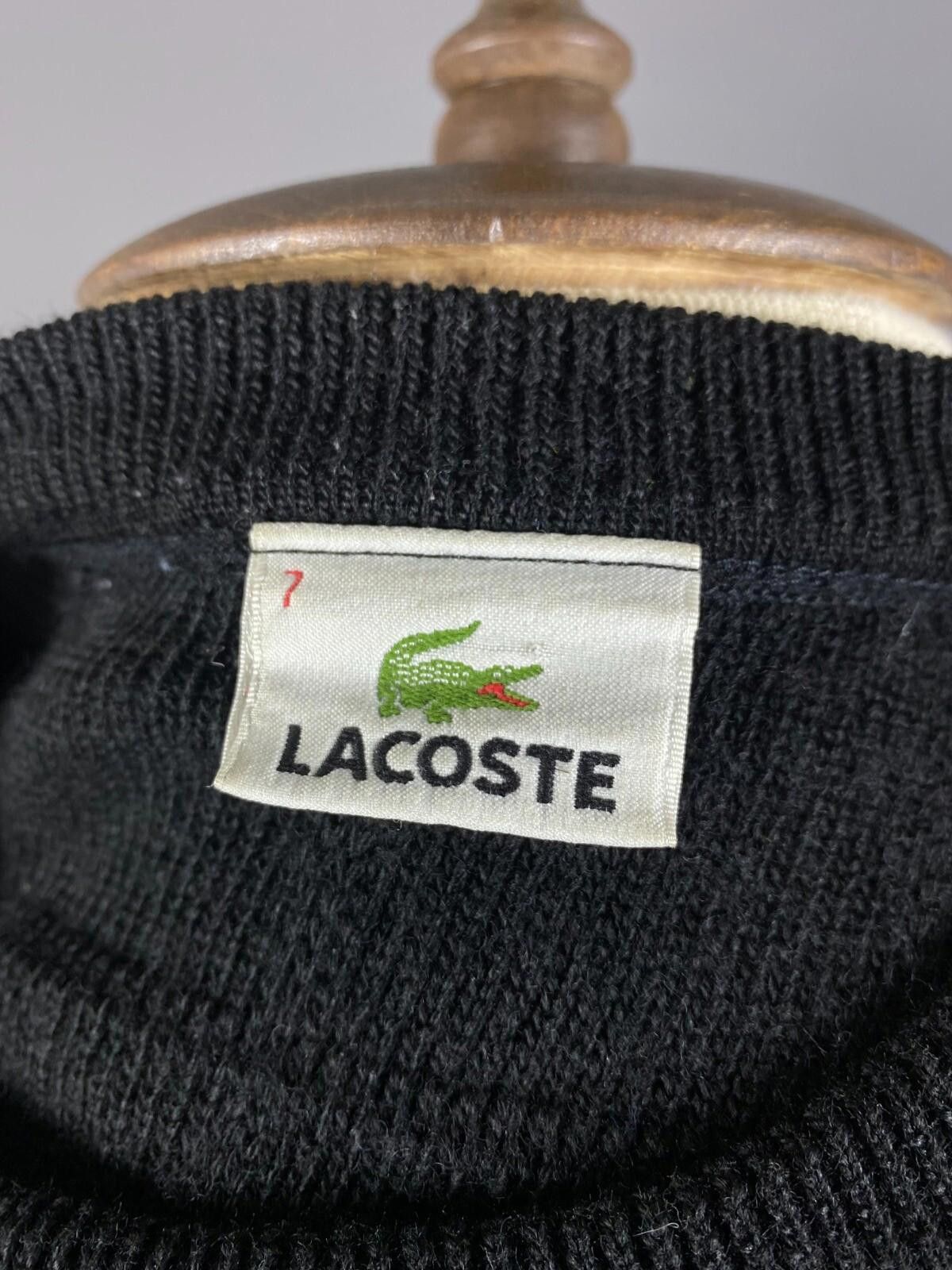 Lacoste Lacoste Black Wool Knit Sweater Size FR 7 / US 2XL Size US XL / EU 56 / 4 - 11 Thumbnail