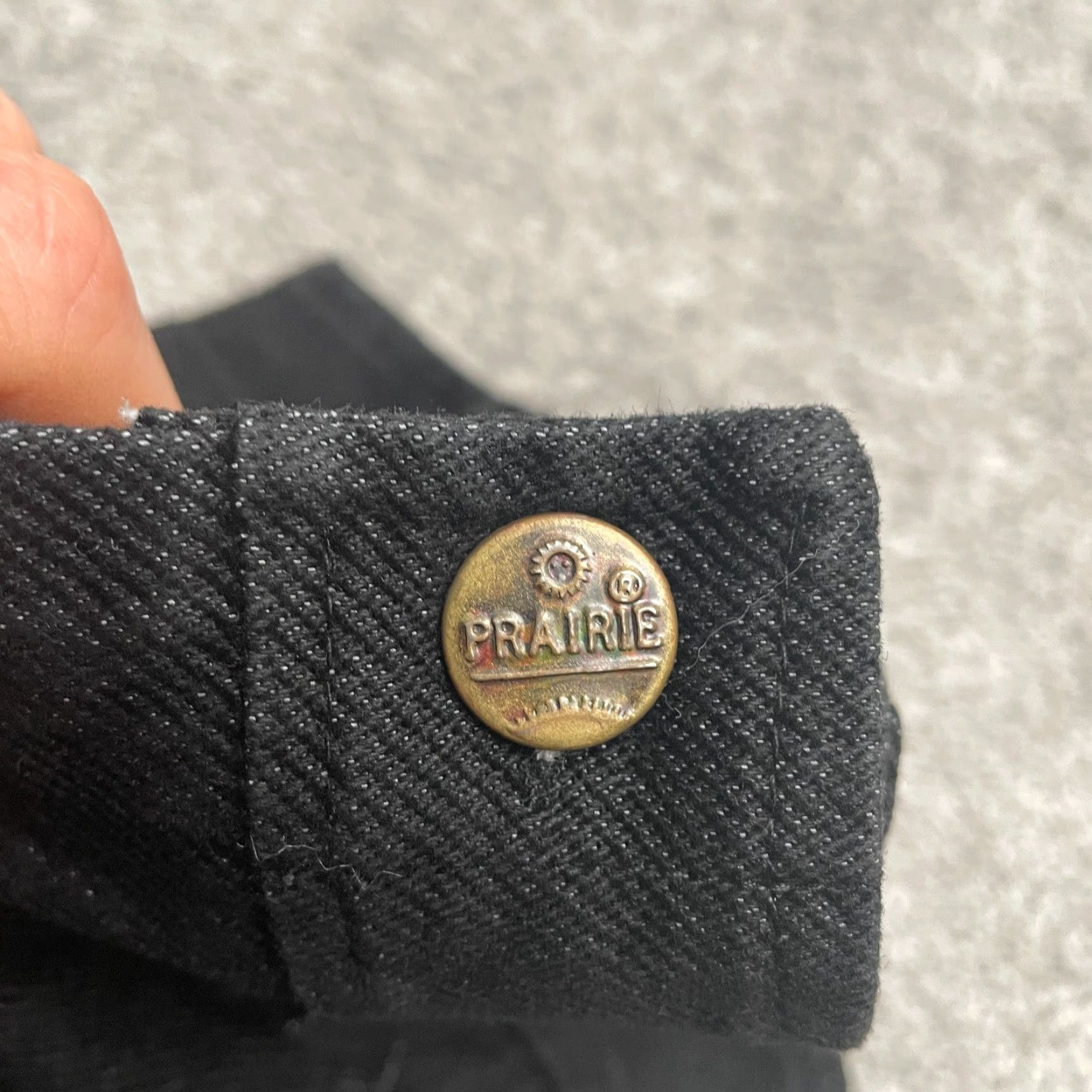 Vintage Prairie Bootcut Denim Jeans Juniors Large Black Mid Rise Cotton Casual 28x28.5 Denim Bootcut Prairie Black 28 28.5 Juniors Women City Modern Size 36" / US 14 / IT 50 - 4 Thumbnail