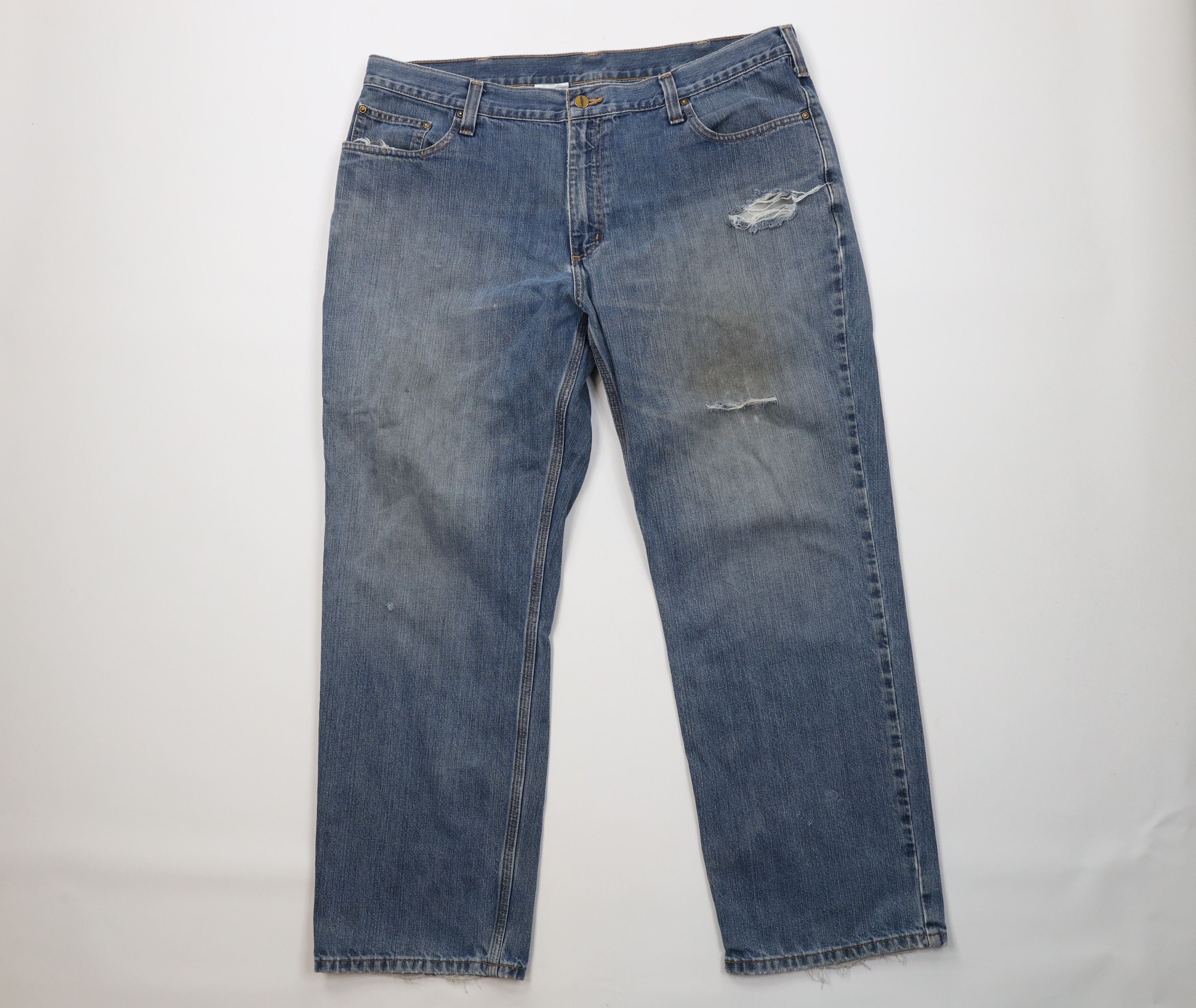 Carhartt Vintage Y2K Carhartt Relaxed Fit Wide Leg Denim Jeans Blue Size US 40 / EU 56 - 1 Thumbnail