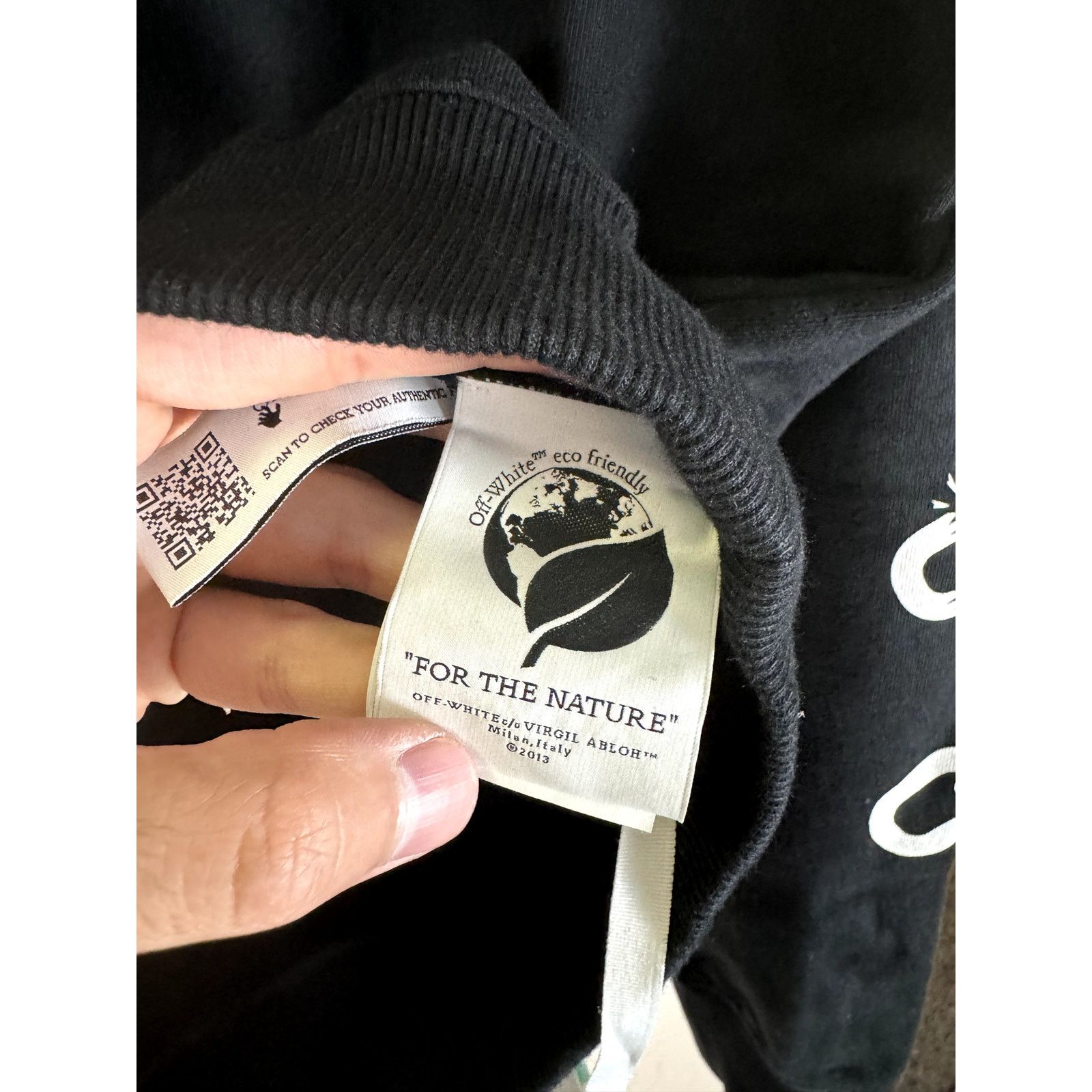 Off-White o1rshd1 Chain Arrow Slim Hoodie in Black White Size US XL / EU 56 / 4 - 12 Thumbnail