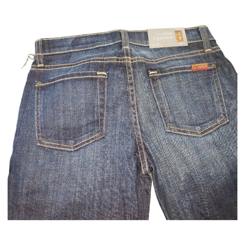 7 For All Mankind CT376 7 NWT For All Mankind The Slim Cigarette Jean 26 Size 26" / US 2 / IT 38 - 5 Thumbnail