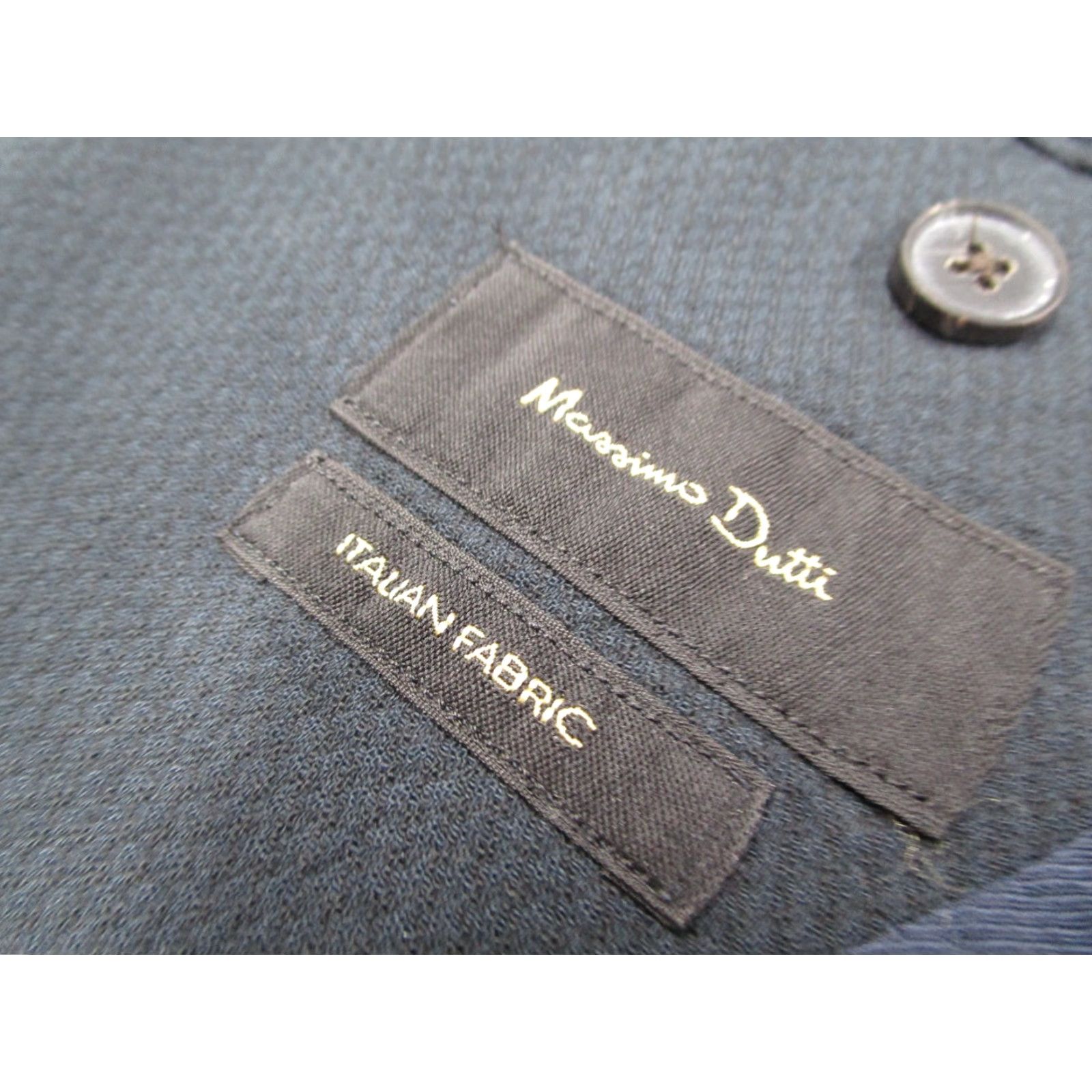 Massimo Dutti Mossimo Dutti Blazer Men 42 Blue ITALIAN FABRIC 2 Button Jacket - cotton - Made in Portugal Size 42R - 2 Thumbnail