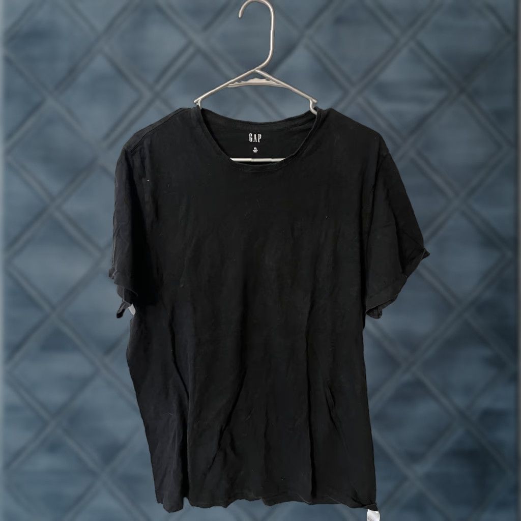 Gap VINTAGE Gap Men's Basic Tee T-Shirt XL Black Short Sleeve Crew Neck Oversized Size US XL / EU 56 / 4 - 1 Thumbnail