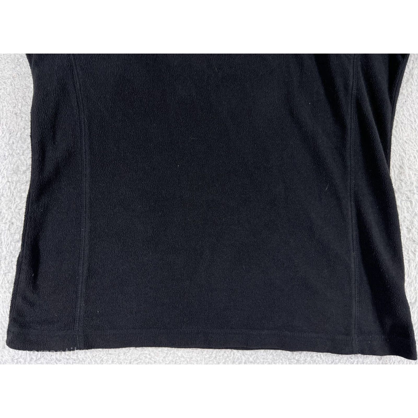 Vintage Columbia Women's Fleece 1/4 Zip Pullover Sweatshirt Black Medium Mock Neck Polyester Size M / US 6-8 / IT 42-44 - 6 Thumbnail