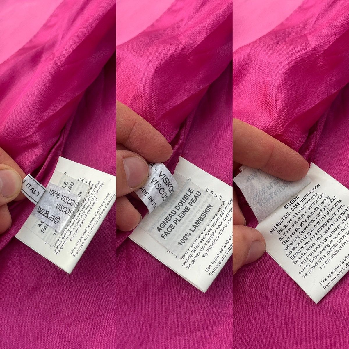 Joseph Joseph Pink Leather Biker Jacket - Genuine Leather S Italy Size S / US 4 / IT 40 - 10 Thumbnail
