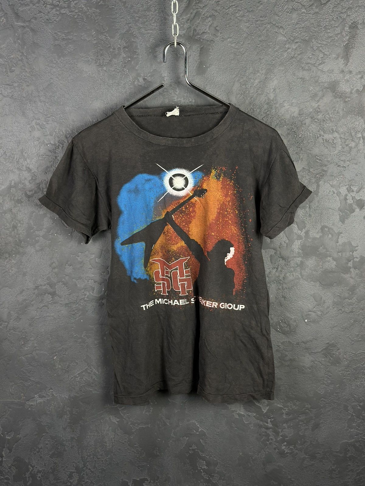 Band Tees × Vintage 80's Michael Schenker Group Tour Shirt Black Size US S / EU 44-46 / 1 - 1 Thumbnail