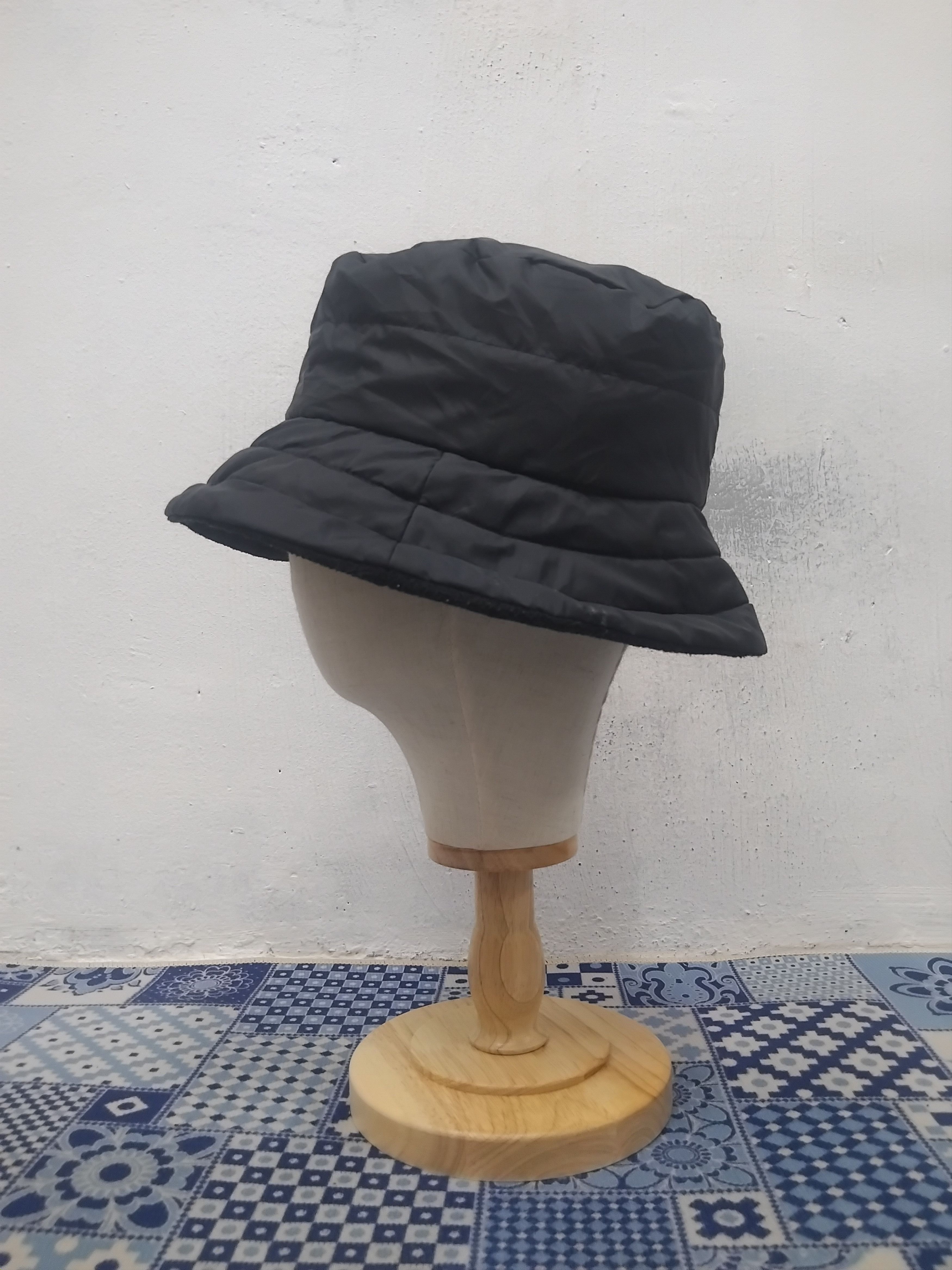 Japanese Brand 💥Unbranded puffer chicanes style Black hat Size 38 - 6 Thumbnail