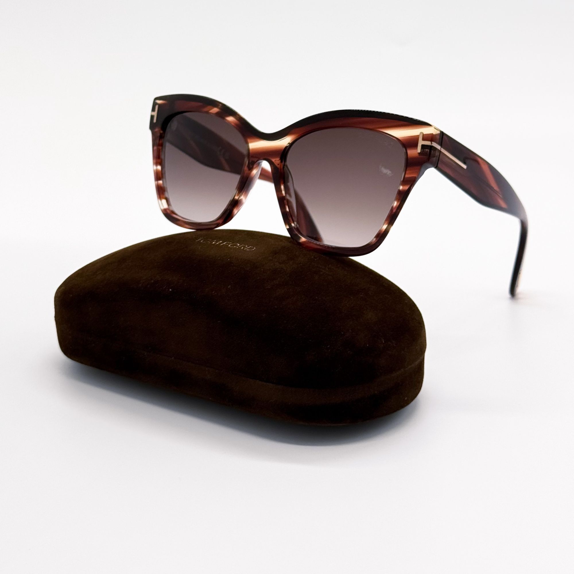 Tom Ford NEW TOM FORD ELVIRA SUNGLASSES TF1217 55T HAVANA FT1217 Size ONE SIZE - 1 Thumbnail