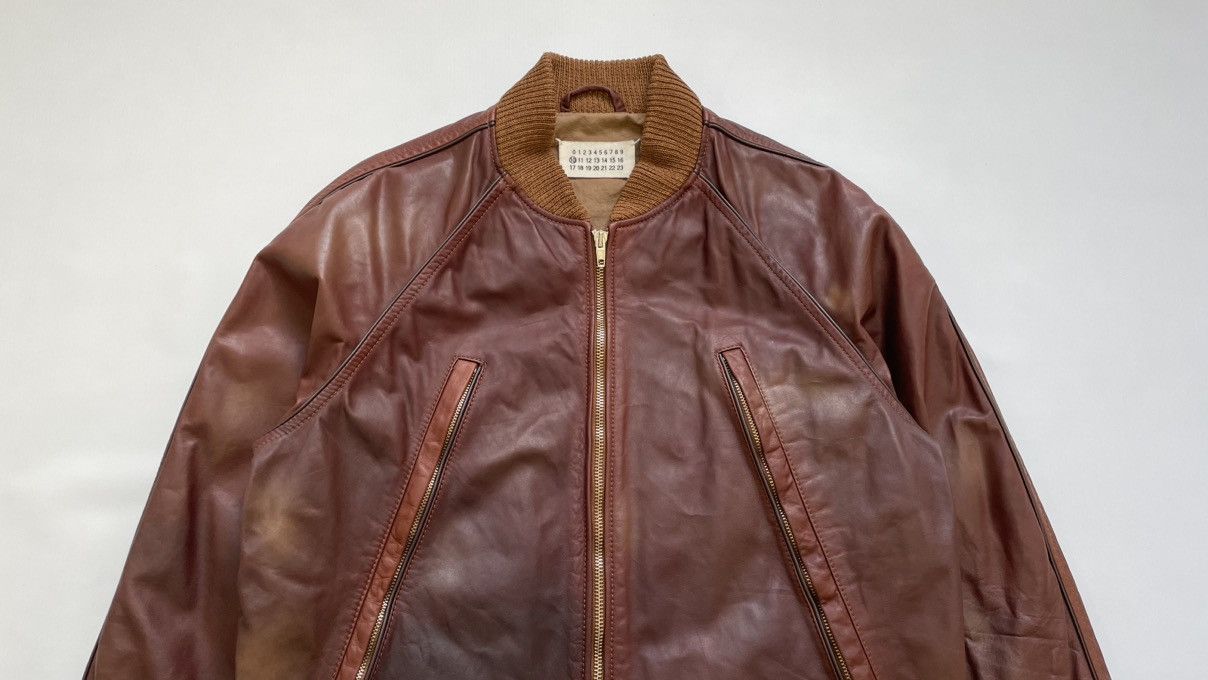 Maison Margiela S/S 04 ‘Five Zip’ Leather Bomber Jacket Size US M / EU 48-50 / 2 - 7 Thumbnail