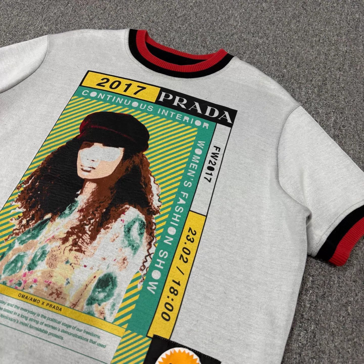 Prada Prada striped printed crewneck tee S 99 new Size S / US 4 / IT 40 - 3 Thumbnail
