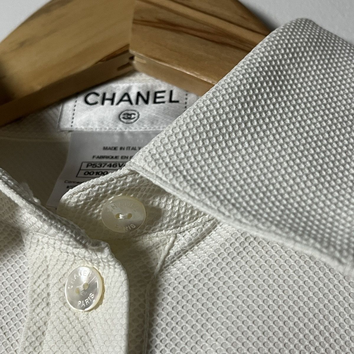 Chanel Chanel Cruise 2016 White Jacquard Shirt Size US M / EU 48-50 / 2 - 3 Thumbnail