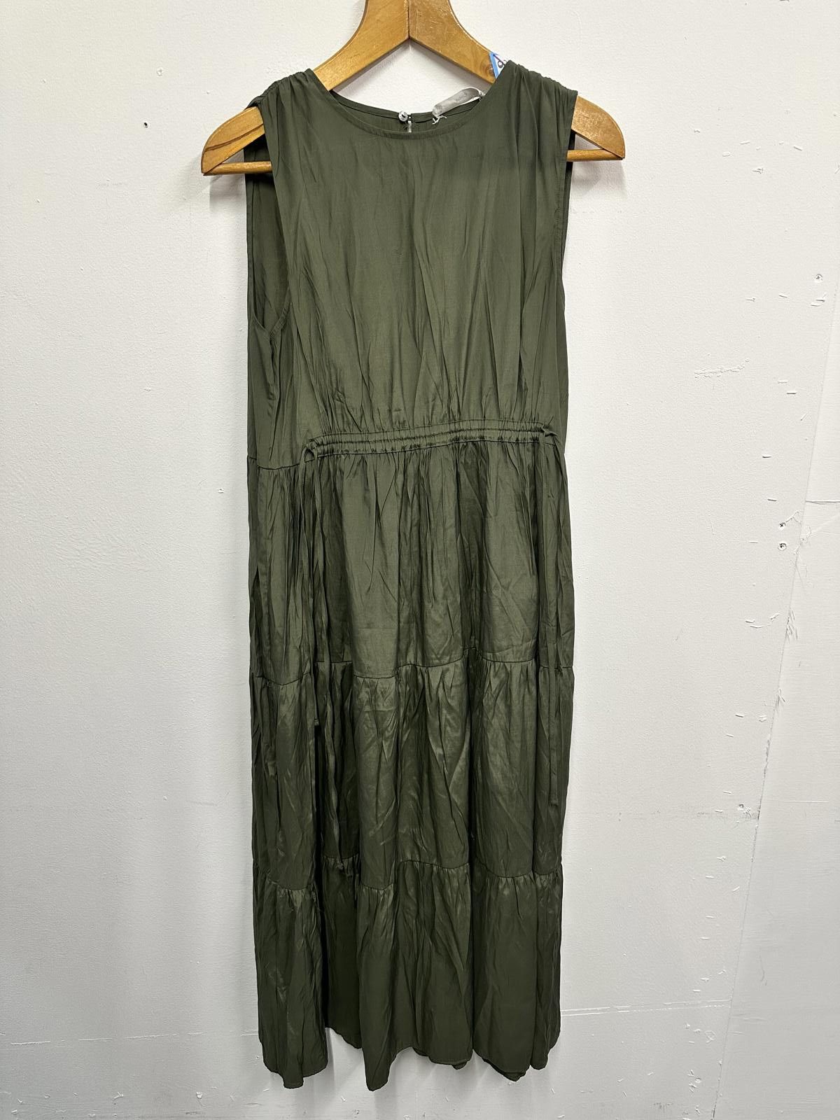 Other MNG Olive Green Sleeveless Midi Dress, Size M Size M / US 6-8 / IT 42-44 - 1 Thumbnail