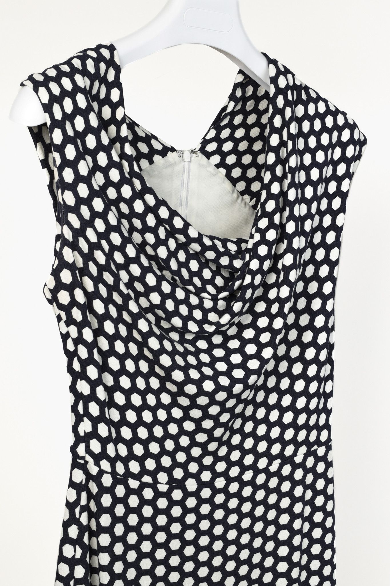 Escada Escada Diarina Marine Geometric Print Dress Size XS / US 0-2 / IT 36-38 - 3 Thumbnail