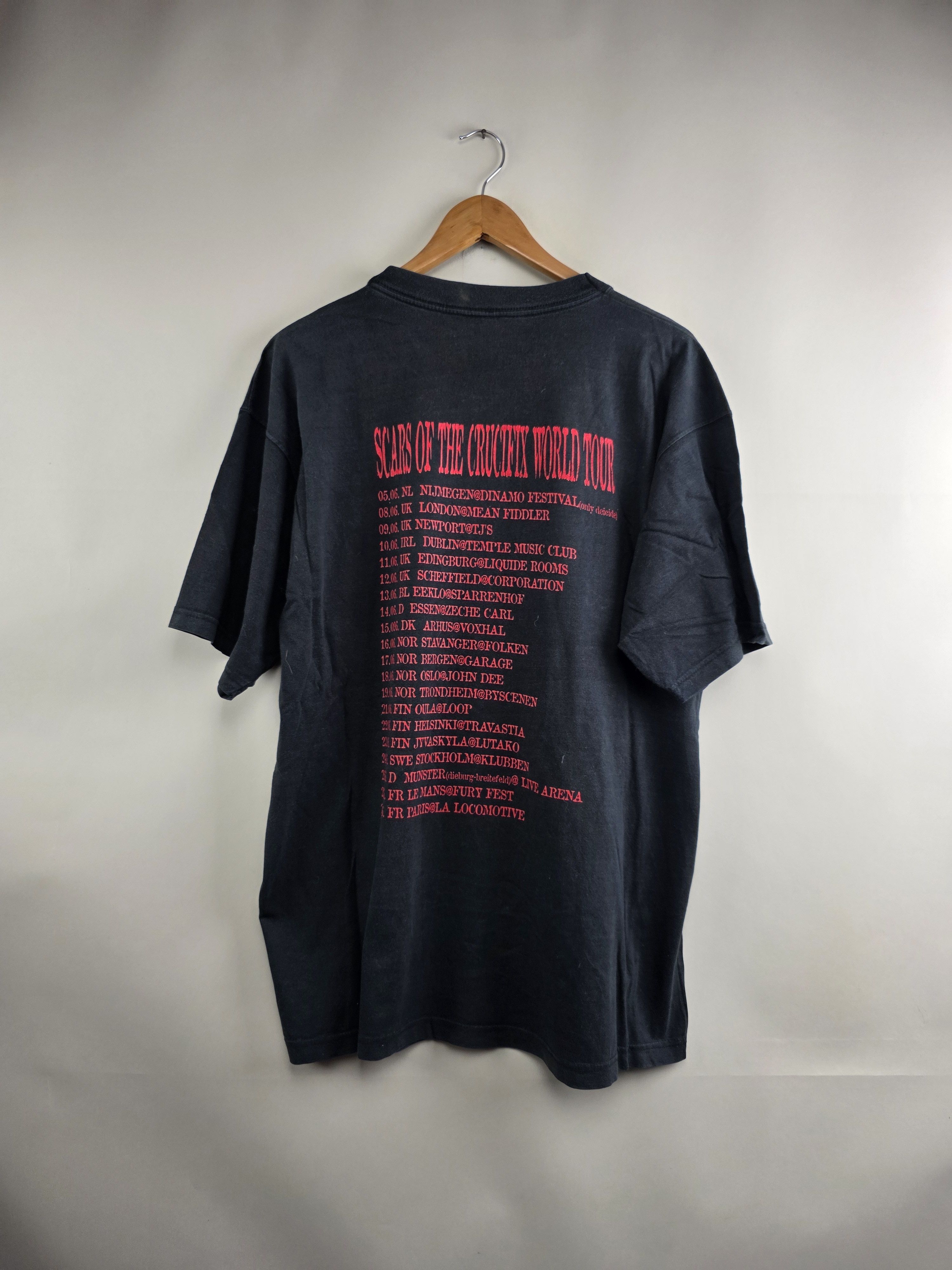 Band Tees 2004 Deicide Scars of the crucifix World tour XL 23" 30" Size US XL / EU 56 / 4 - 5 Thumbnail
