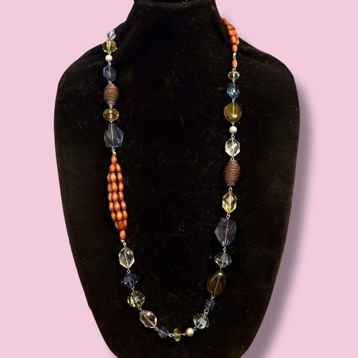 Other Long multicolor mixed faceted bead necklace Size ONE SIZE - 1 Thumbnail
