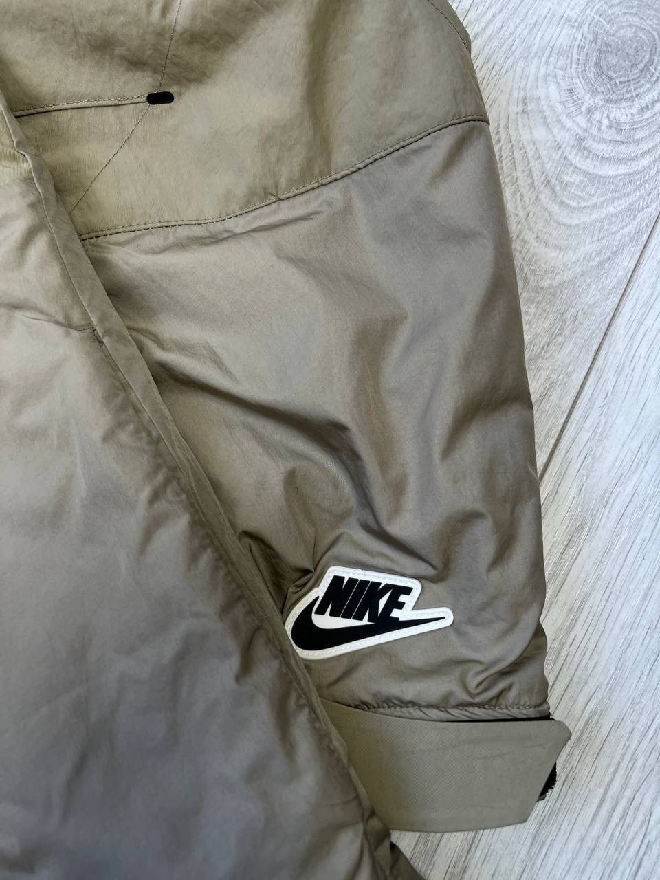 Nike Nike Blank Logo Beige Jacket Parkas Size US S / EU 44-46 / 1 - 6 Thumbnail