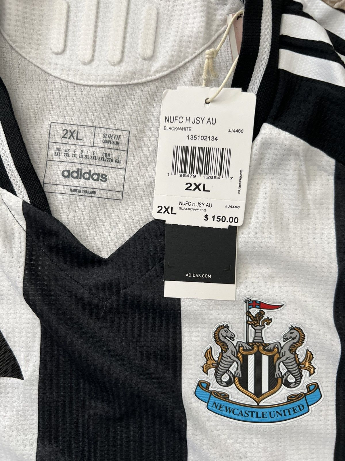 Adidas Newcastle United Authentic Adidas Home 24/25 Size US XXL / EU 58 / 5 - 4 Thumbnail
