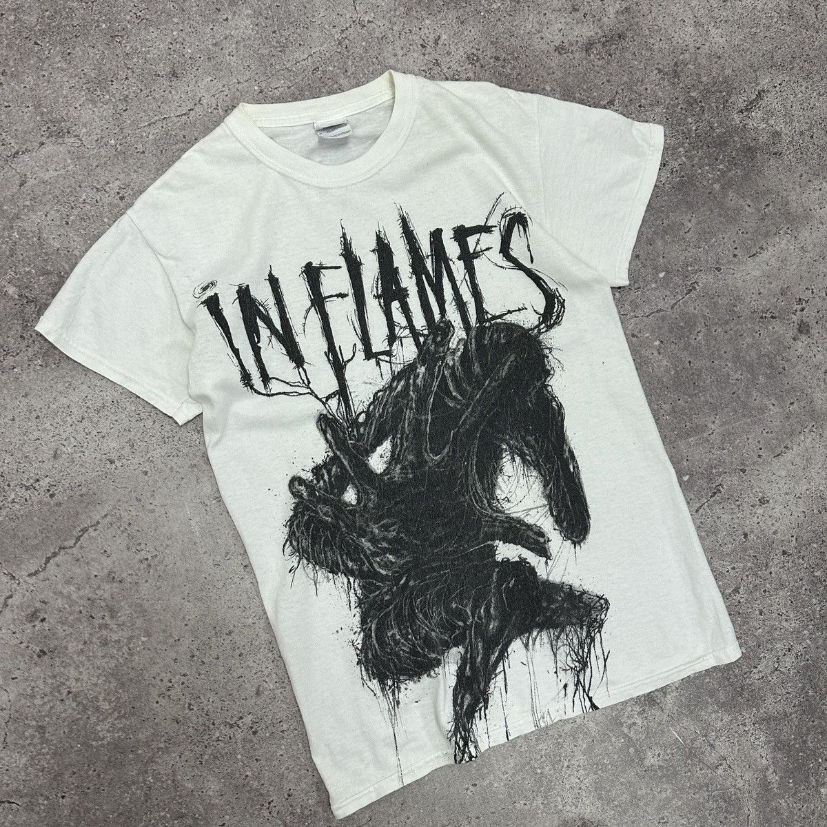Band Tees Vintage 00s Inflames AOP horror tee y2k nightmare rock band Size US S / EU 44-46 / 1 - 3 Thumbnail