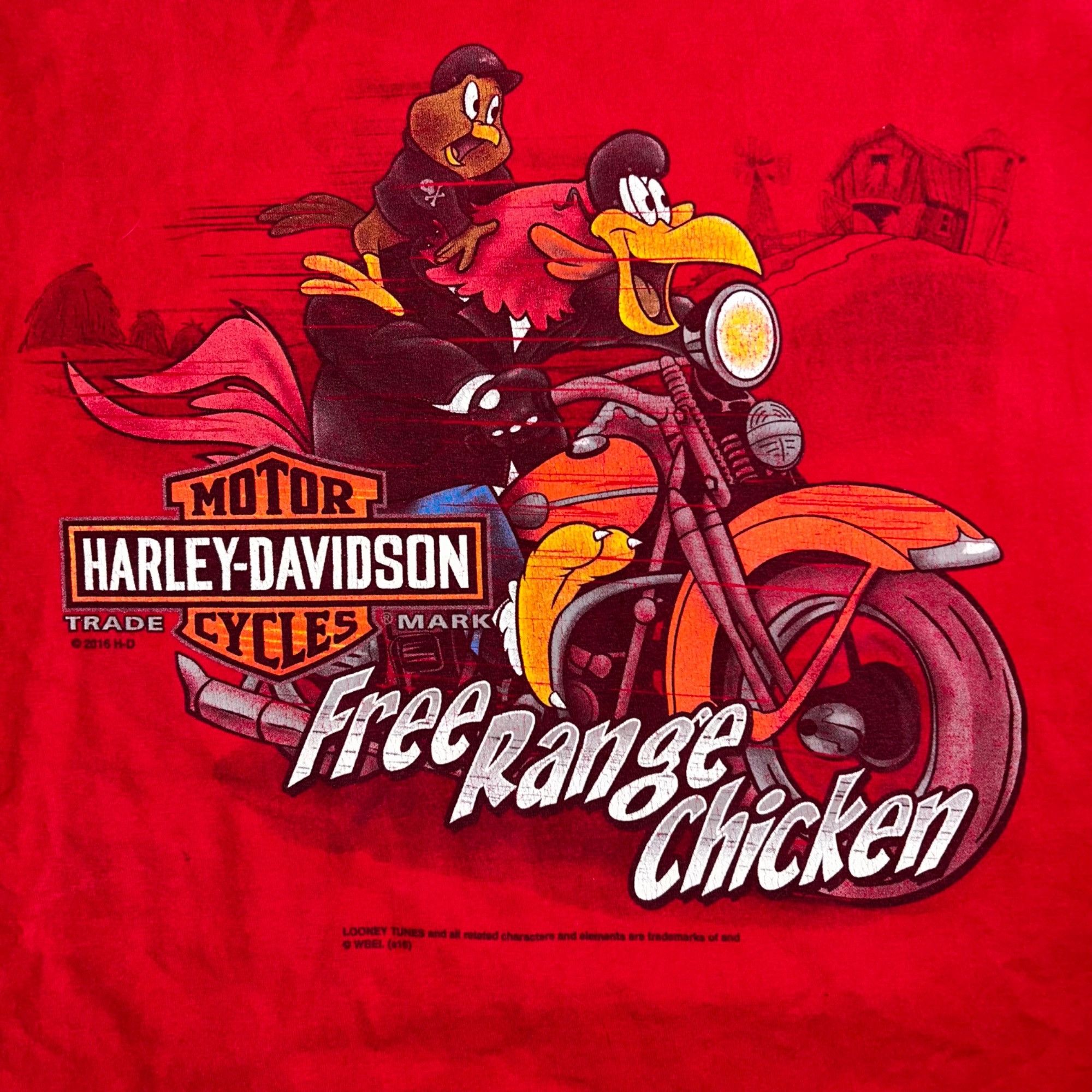 Harley Davidson Vintage/Y2K Looney Tunes Harley Davidson Shirt Size US XL / EU 56 / 4 - 2 Thumbnail