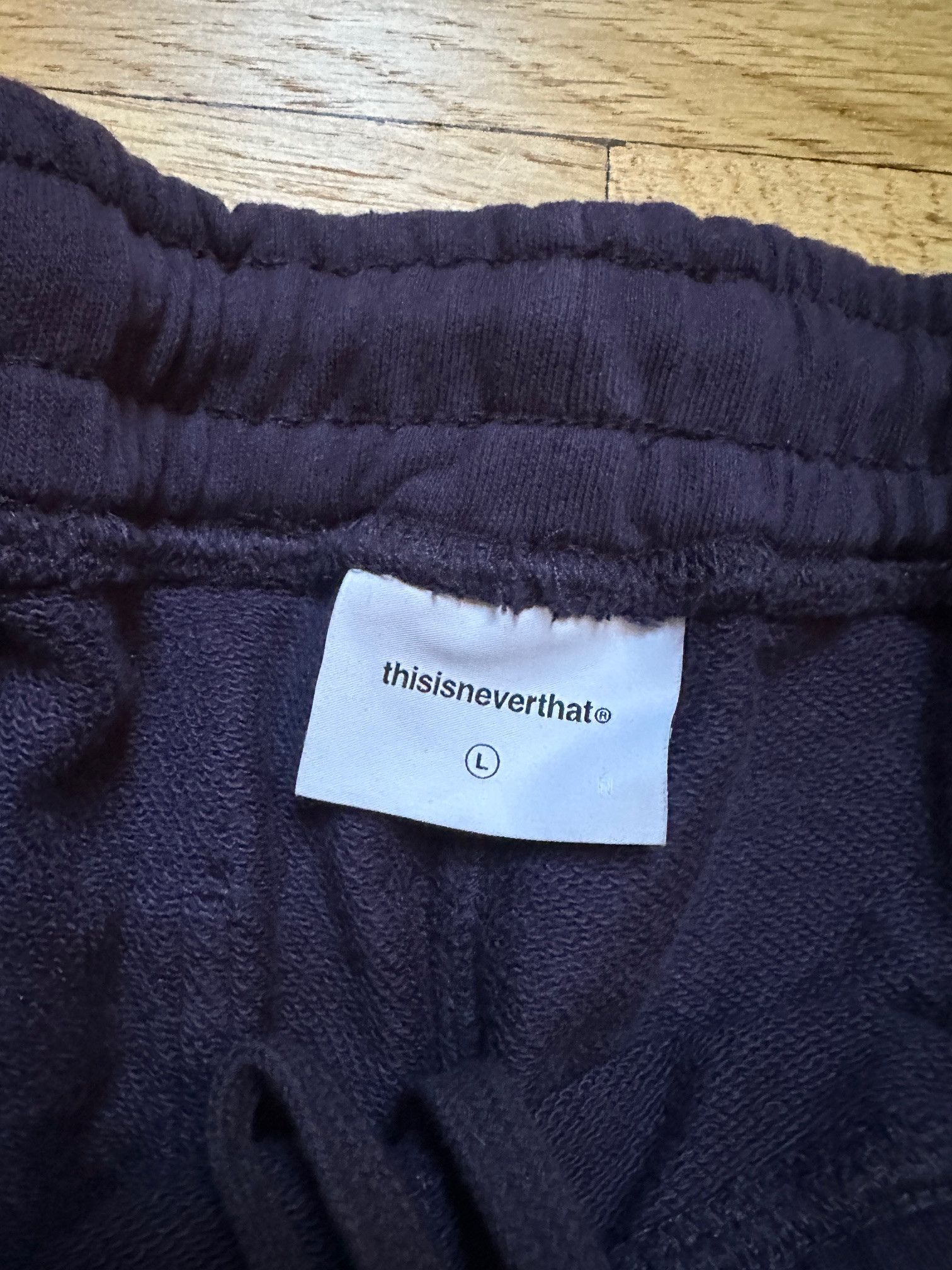 thisisneverthat Thisisneverthat Cargo Sweatpants Dark Purple Large Size US 32 / EU 48 - 4 Thumbnail