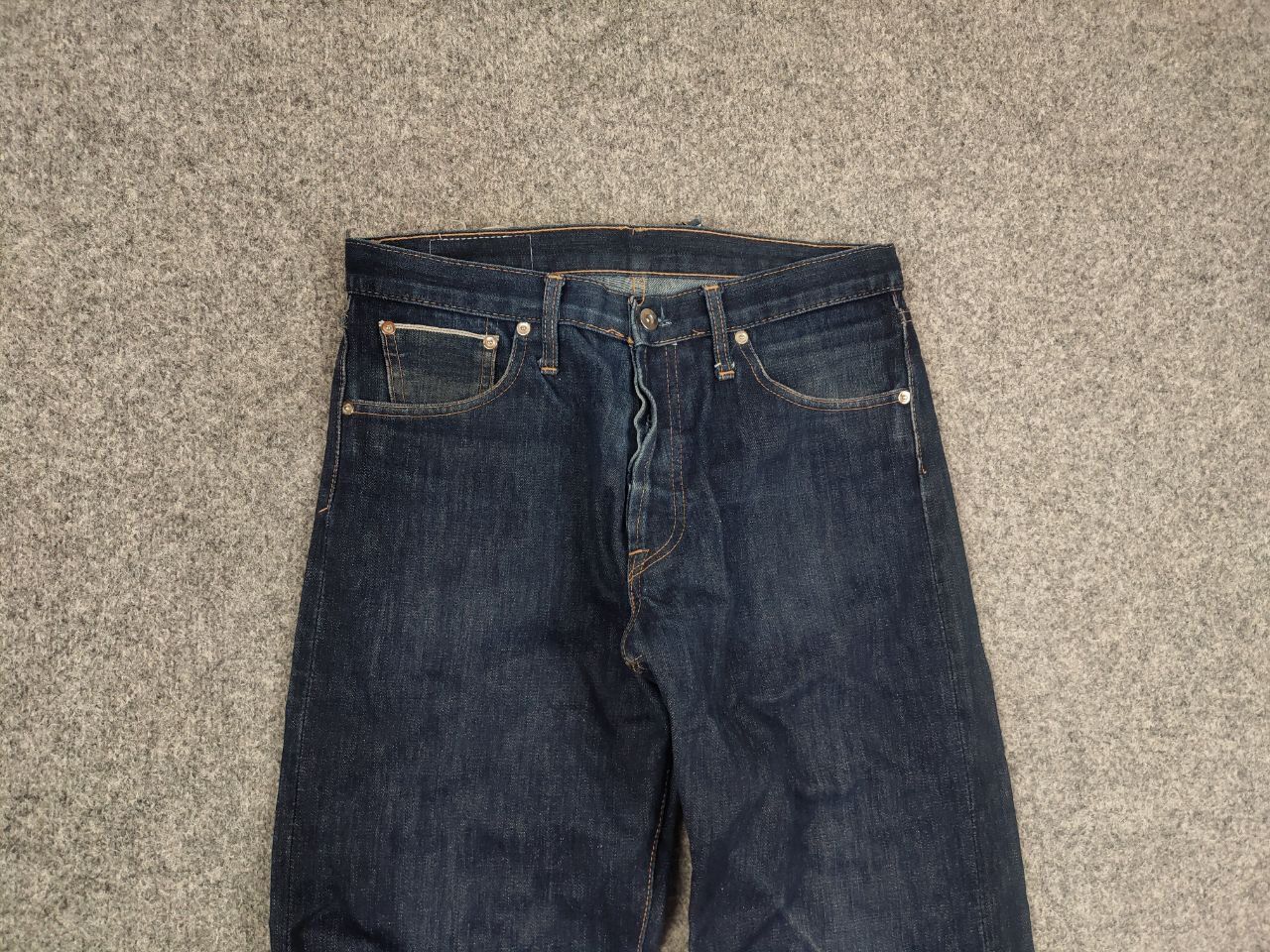 Japanese Brand Vintage D.H. Tribute Japanese Selvedge Faded Denim Jeans Size US 32 / EU 48 - 5 Thumbnail