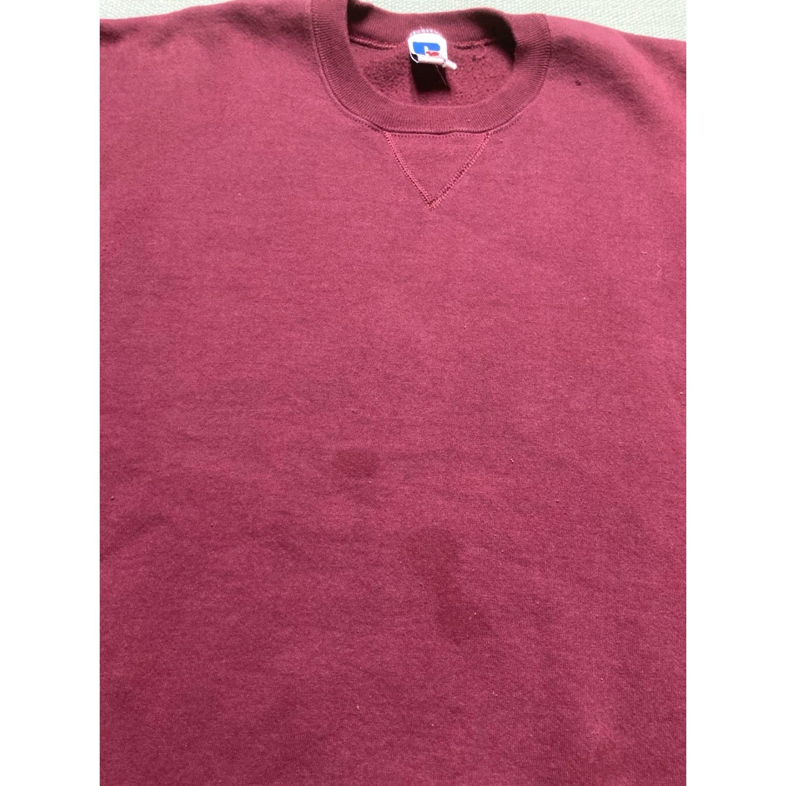 Russell Athletic VINTAGE Russell Athletic Crewneck Sweatshirt Men XL 90s Maroon Red Pullover Shirt Mens Size US XL / EU 56 / 4 - 3 Thumbnail