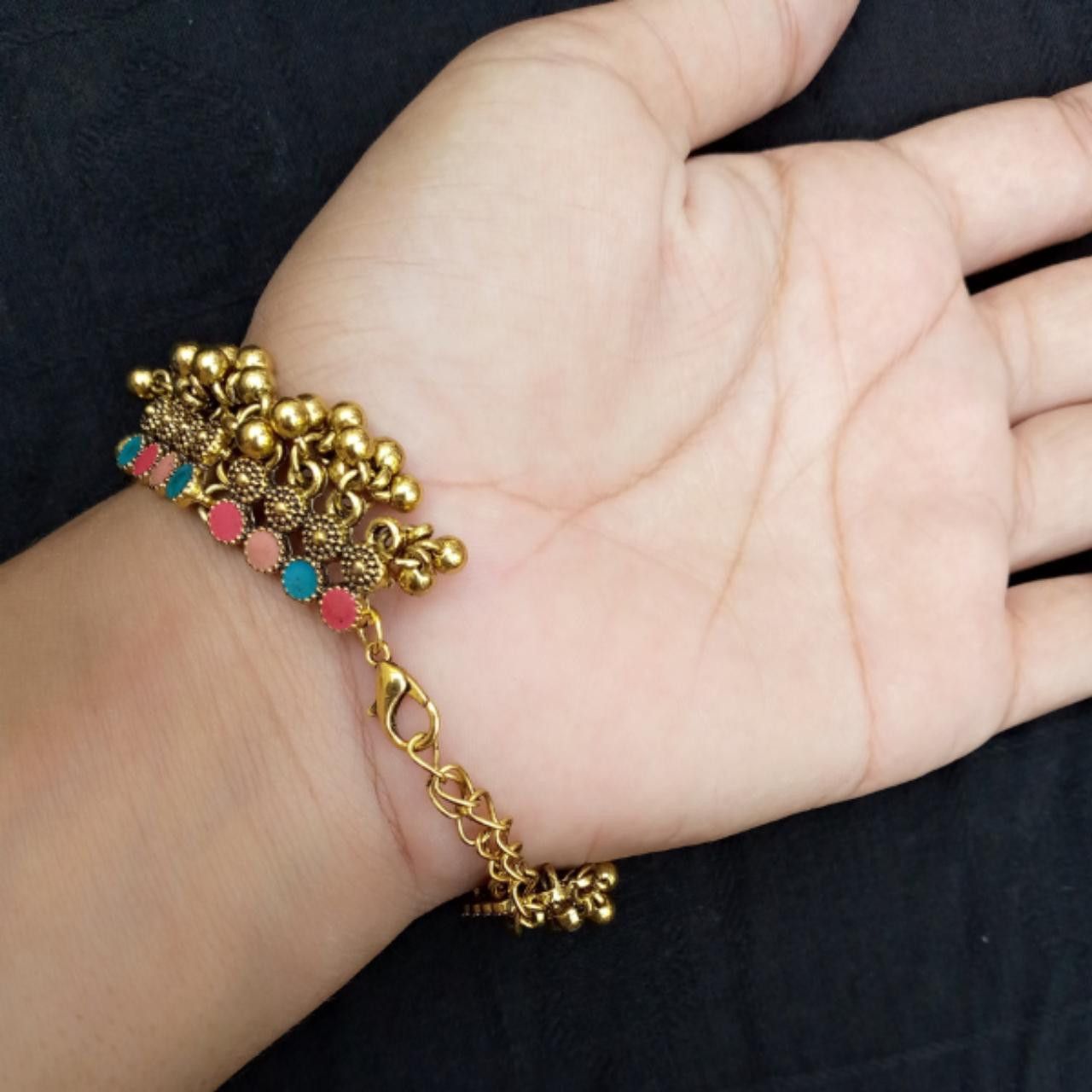 Other Retro Gold Color Metal Bracelet Size ONE SIZE - 2 Thumbnail