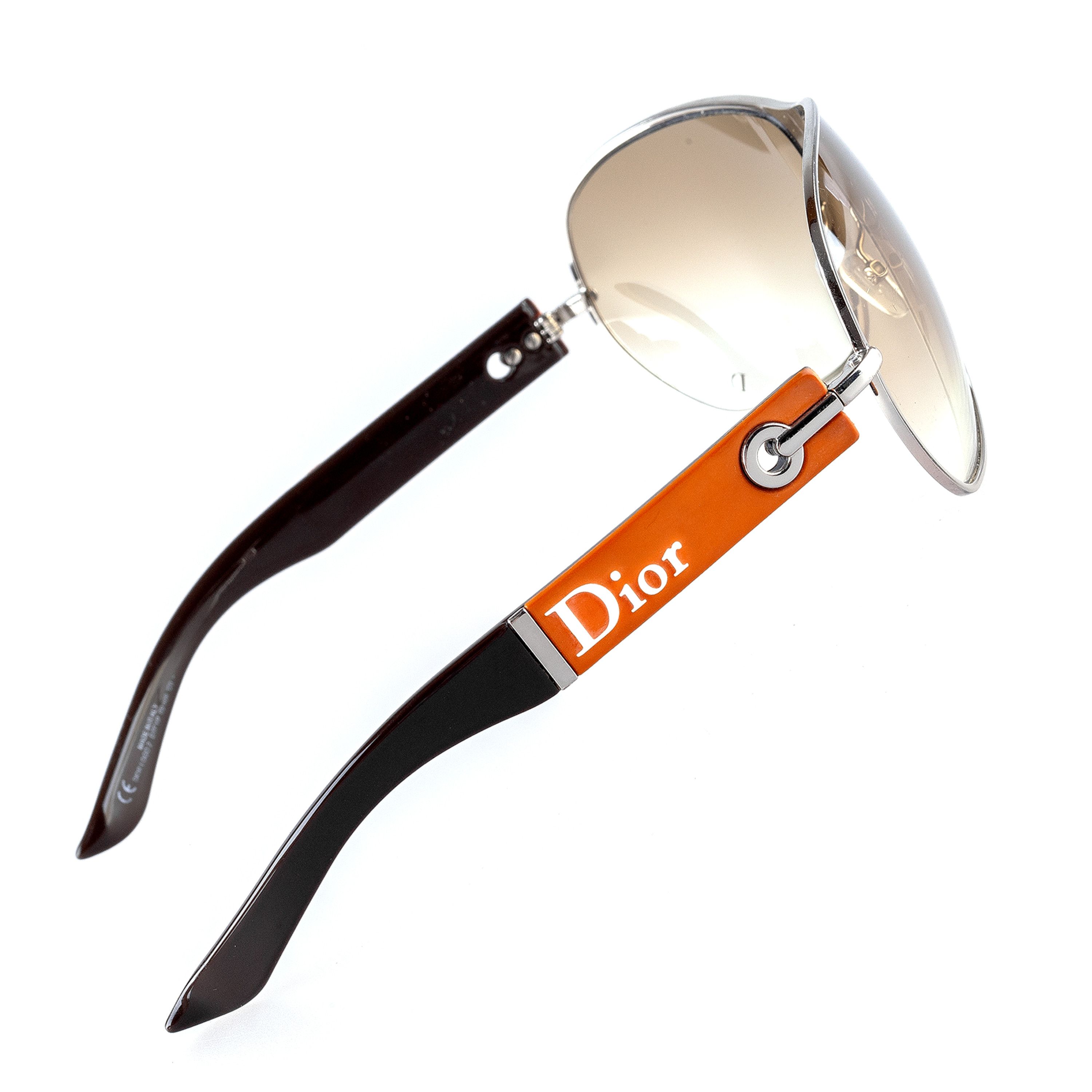 Dior Dior “Dior Logo 2” DTFYP Black/Orange Sunglasses Size ONE SIZE - 3 Thumbnail