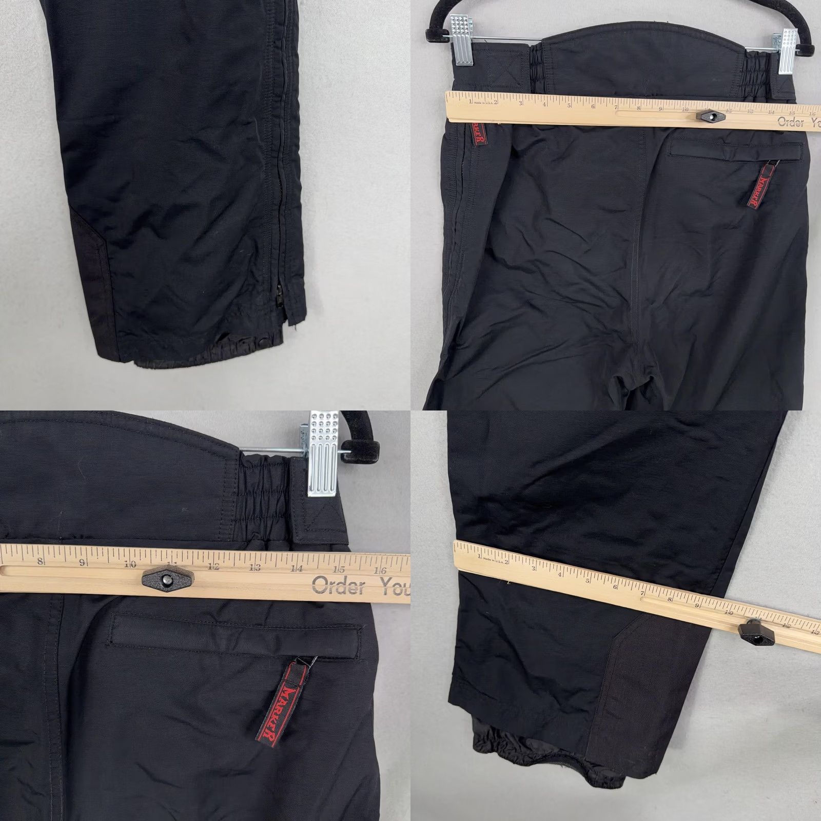 Barker Marker Pants Mens Small Black Insulated Nylon Ski Snowboard Winter Sports Snow Size US 29 - 9 Thumbnail