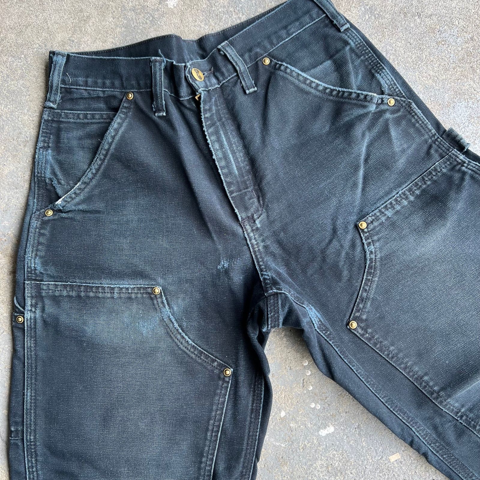 Carhartt × Vintage Vintage carhartt black double knee work wear carpenter pants Size US 28 / EU 44 - 3 Thumbnail