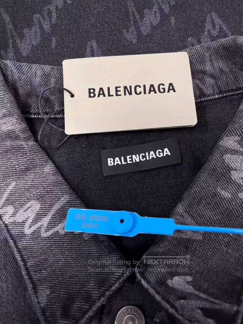 Balenciaga Balenciaga Solid Color Full Print Letter Logo Casual Long Size L / US 10 / IT 46 - 5 Thumbnail