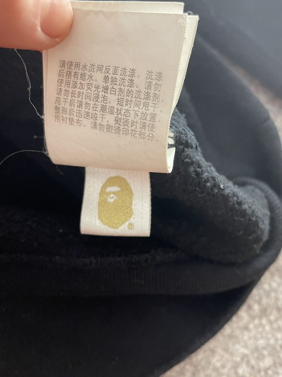 bape x ovo hoodie with back print