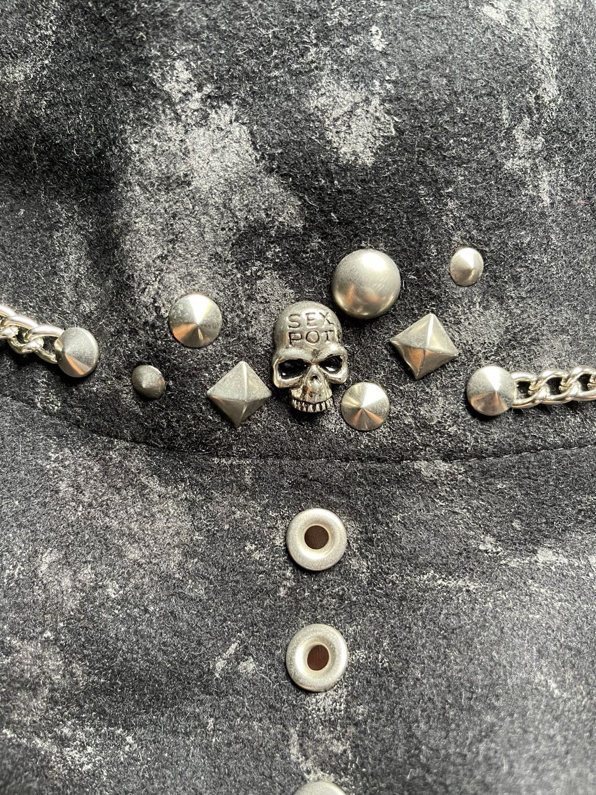 Japanese Brand × Seditionaries Sex Pot Revenge Wool Hat Punk Skull Chain Studded Size ONE SIZE - 10 Thumbnail