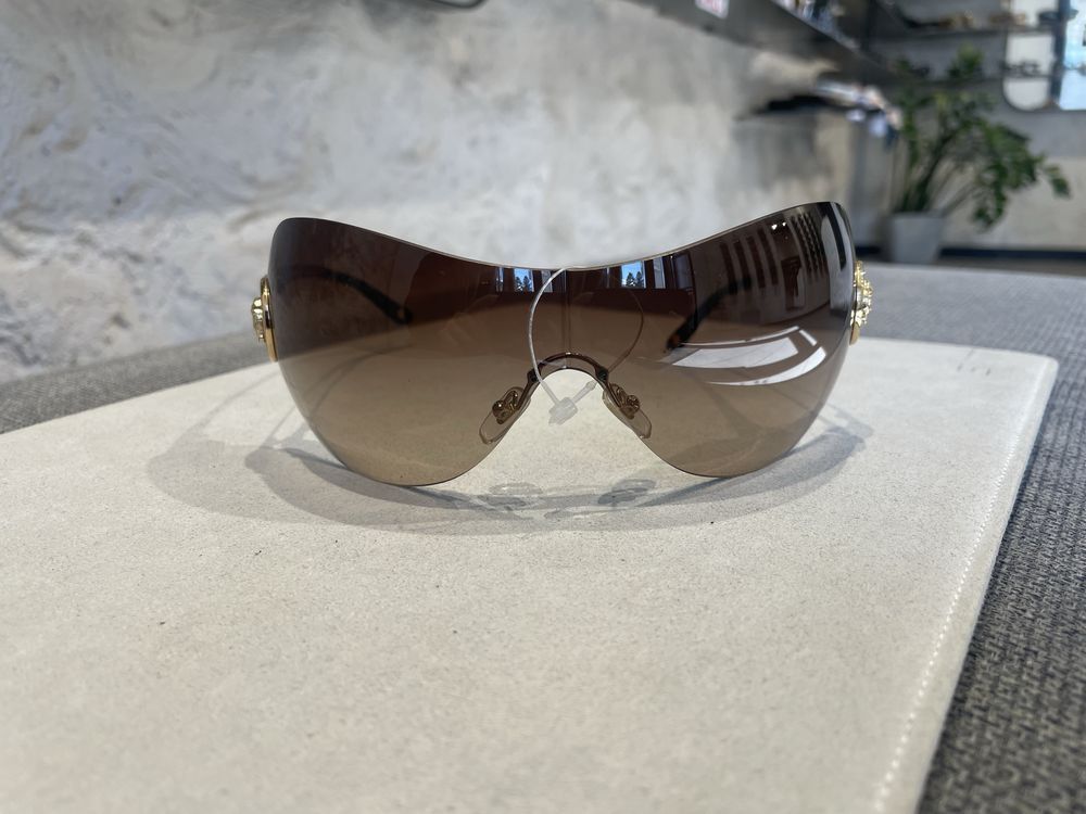 Versace Versace Shield Mask Vintage Sunglasses Size ONE SIZE - 3 Thumbnail