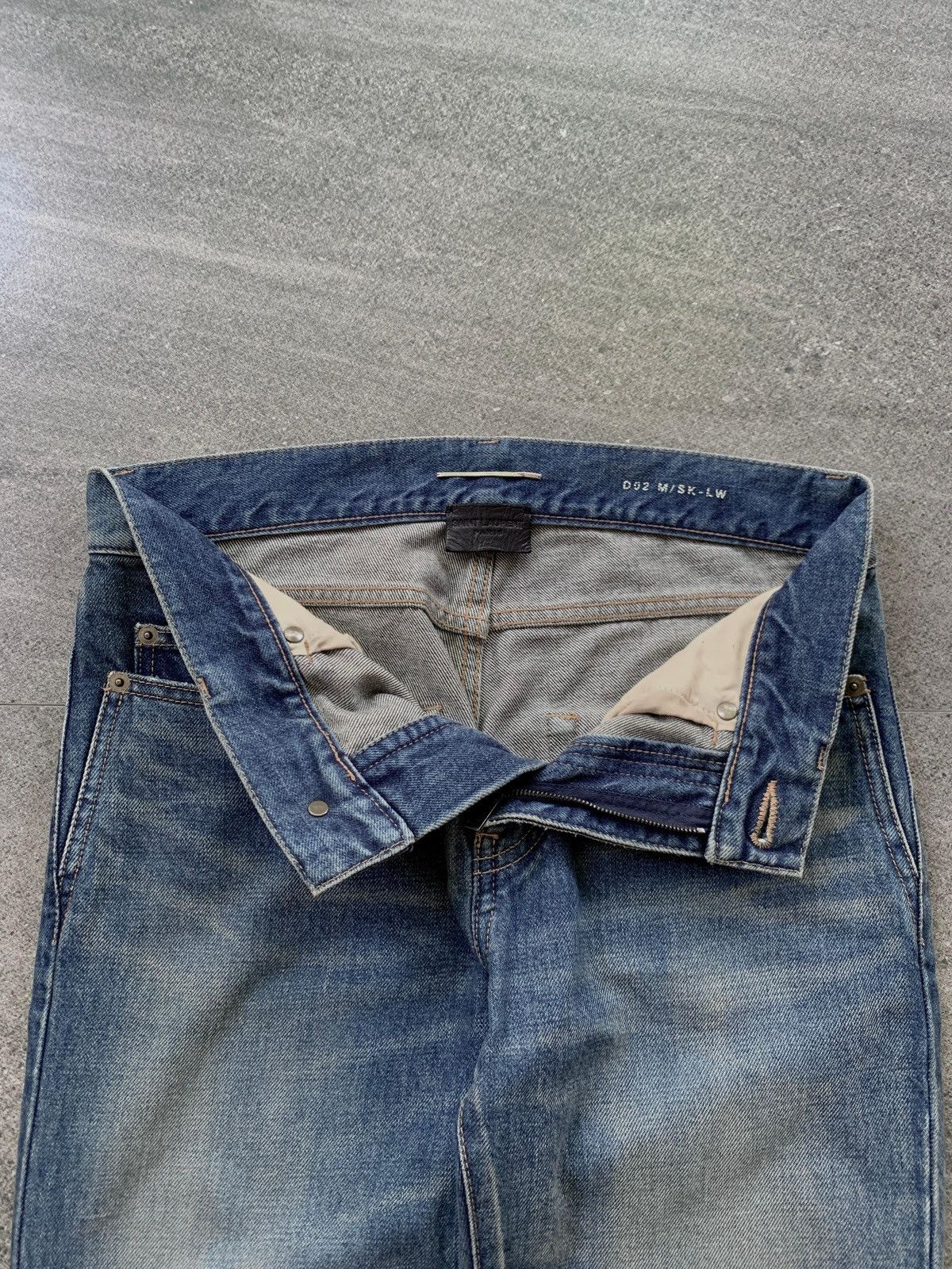 Saint Laurent Paris FREE TAX! D02 Blue Washed Skinny Denim Jeans Size US 28 / EU 44 - 3 Thumbnail