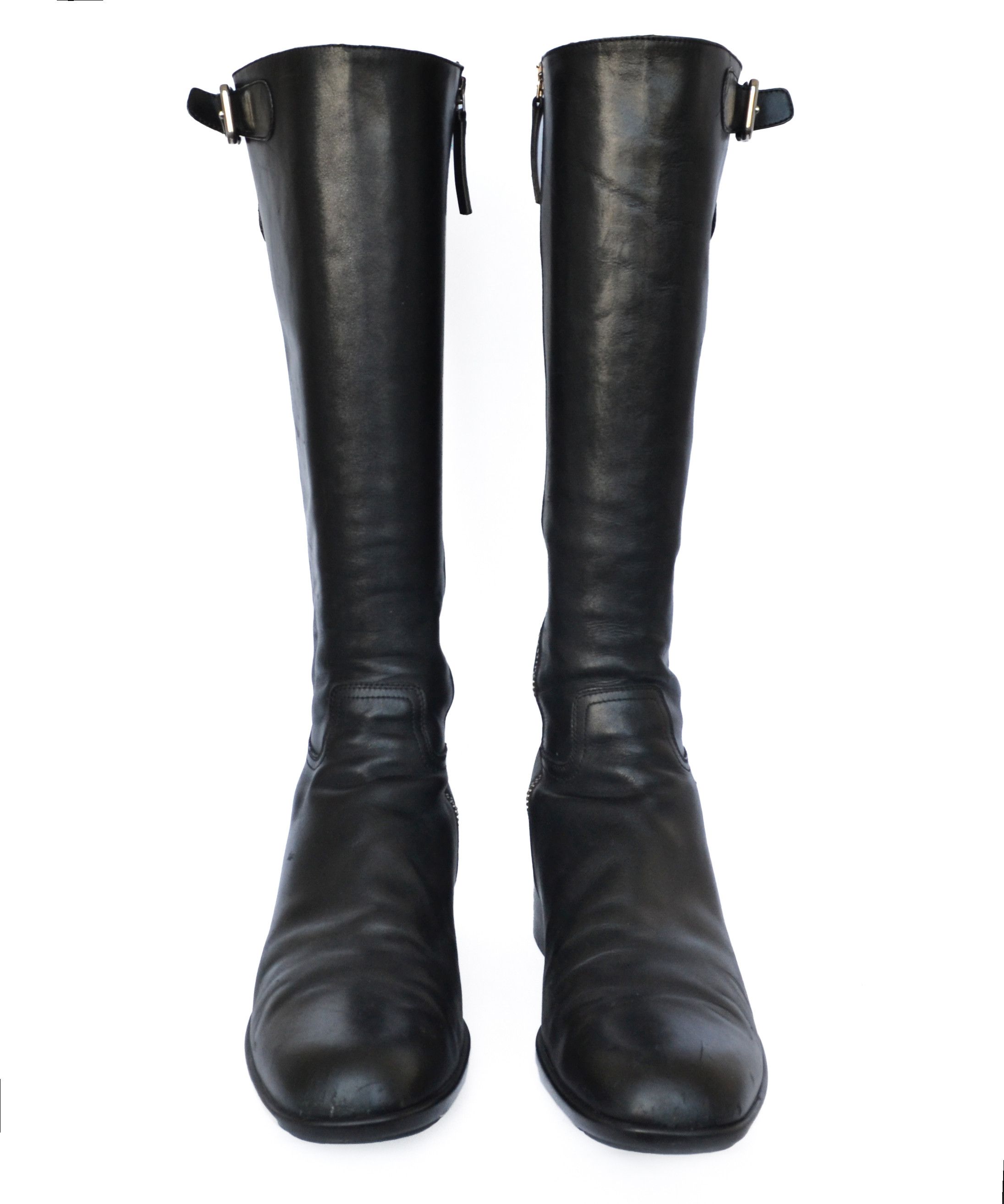 Prada PRADA Boots Leather Black Zip Logo 1999 Vintage Size 41 Size US 11 / IT 41 - 6 Thumbnail