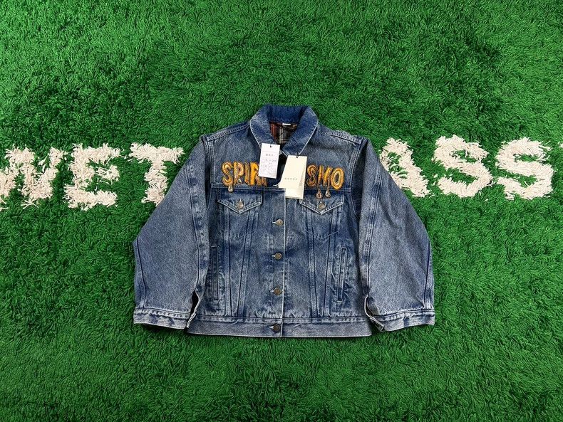 Gucci Gucci Rhinestone retro logo denim cotton jacket 2503-Nextar Size US S / EU 44-46 / 1 - 2 Thumbnail