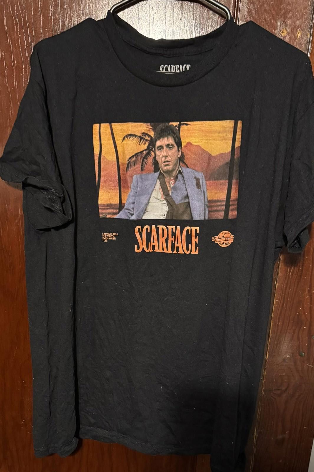 Surface To Air Scarface Movie Logo T Shirt Men's Size L Black Al Pacino Size US L / EU 52-54 / 3 - 1 Thumbnail