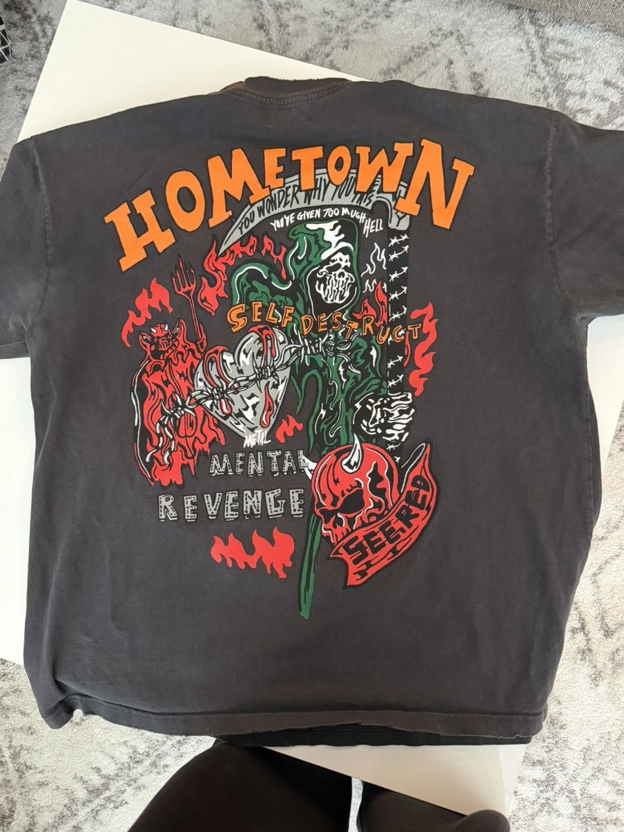 Warren Lotas Warren Lotas Hometown Tee - Dark Gray Size US XXL / EU 58 / 5 - 1 Thumbnail