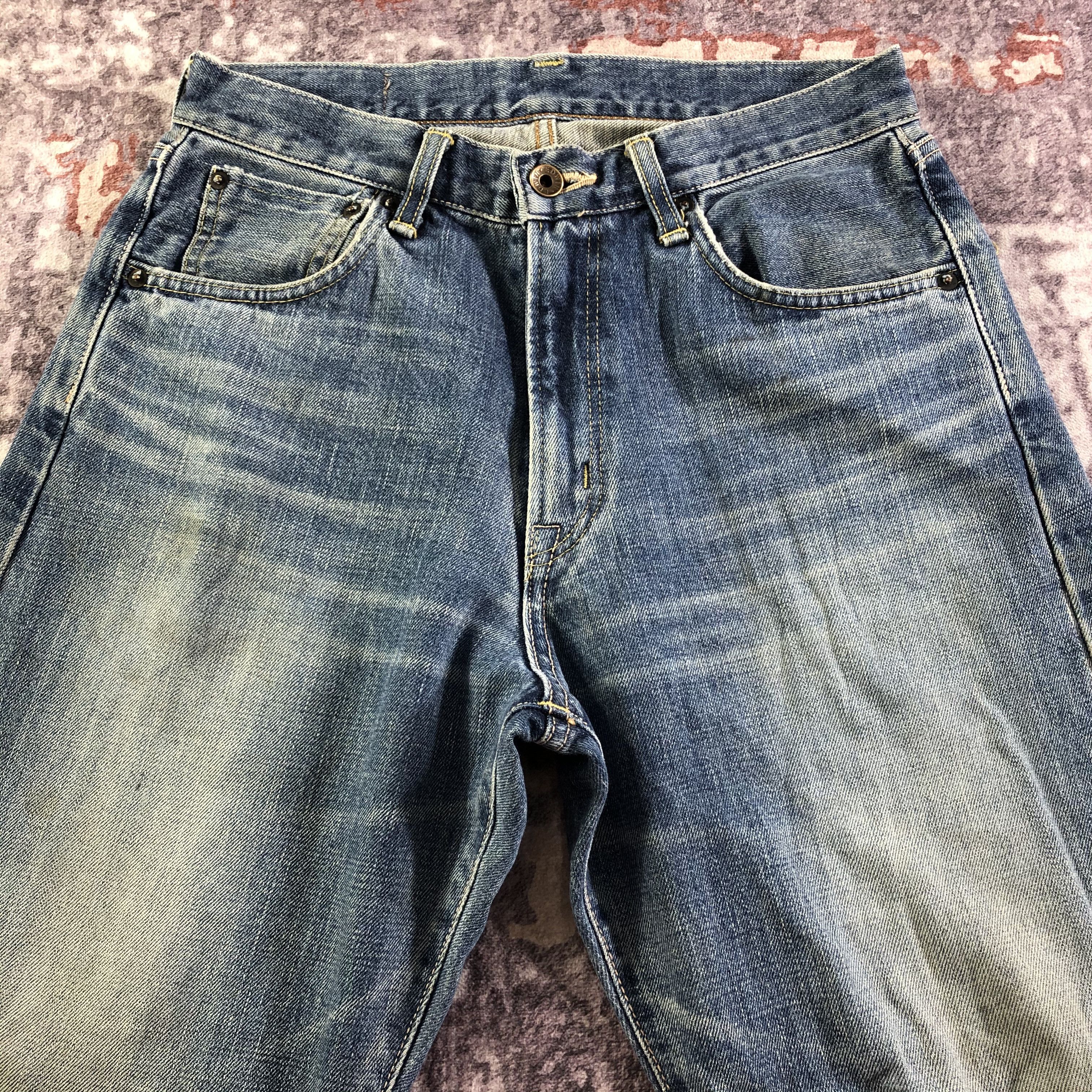 Edwin Vintage Blue Wash Edwin 505 Selvedge Jeans-JM3669 Size US 30 / EU 46 - 3 Thumbnail
