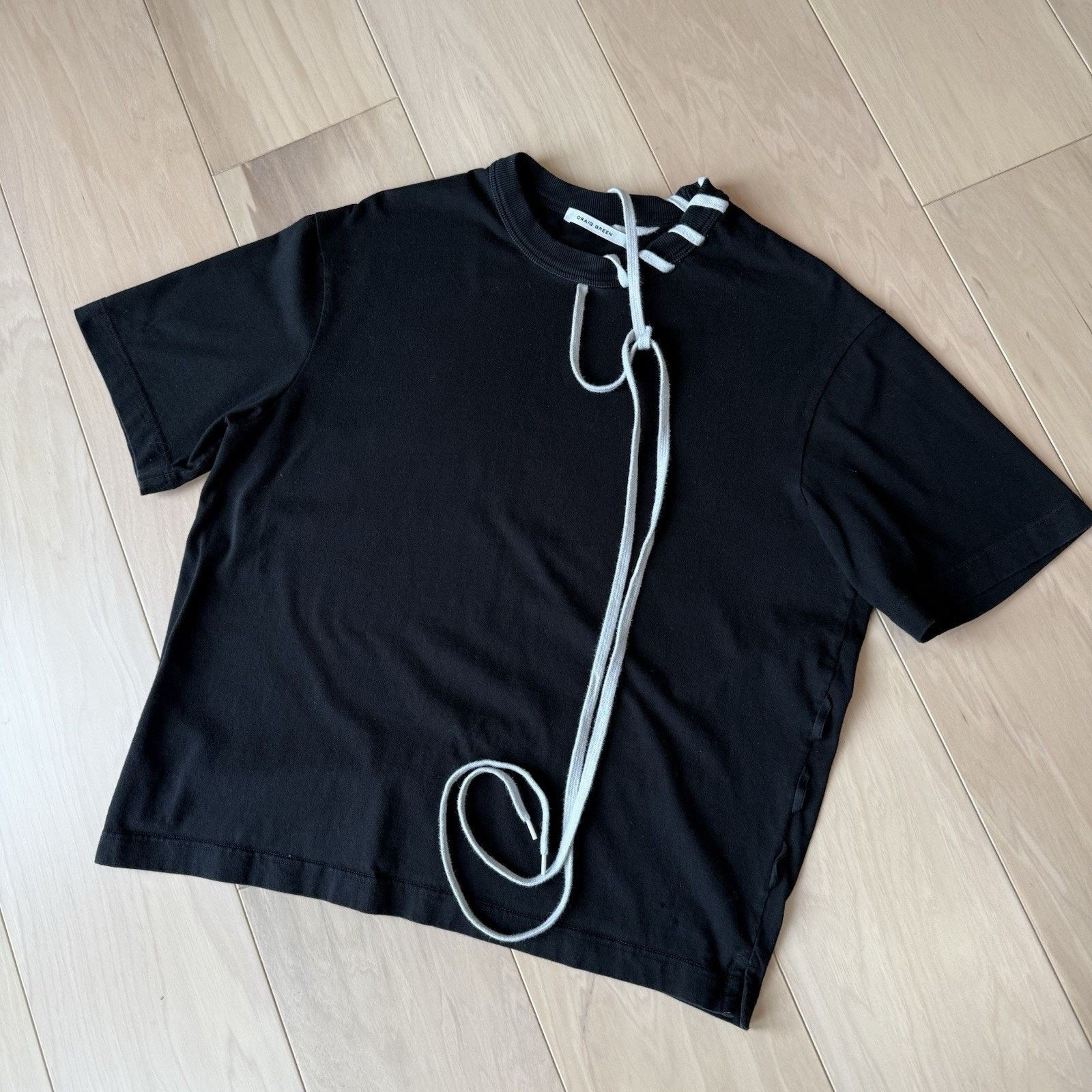 Craig Green Craig Green Laced Shirt Small Black New York Streetwear Size US S / EU 44-46 / 1 - 9 Thumbnail