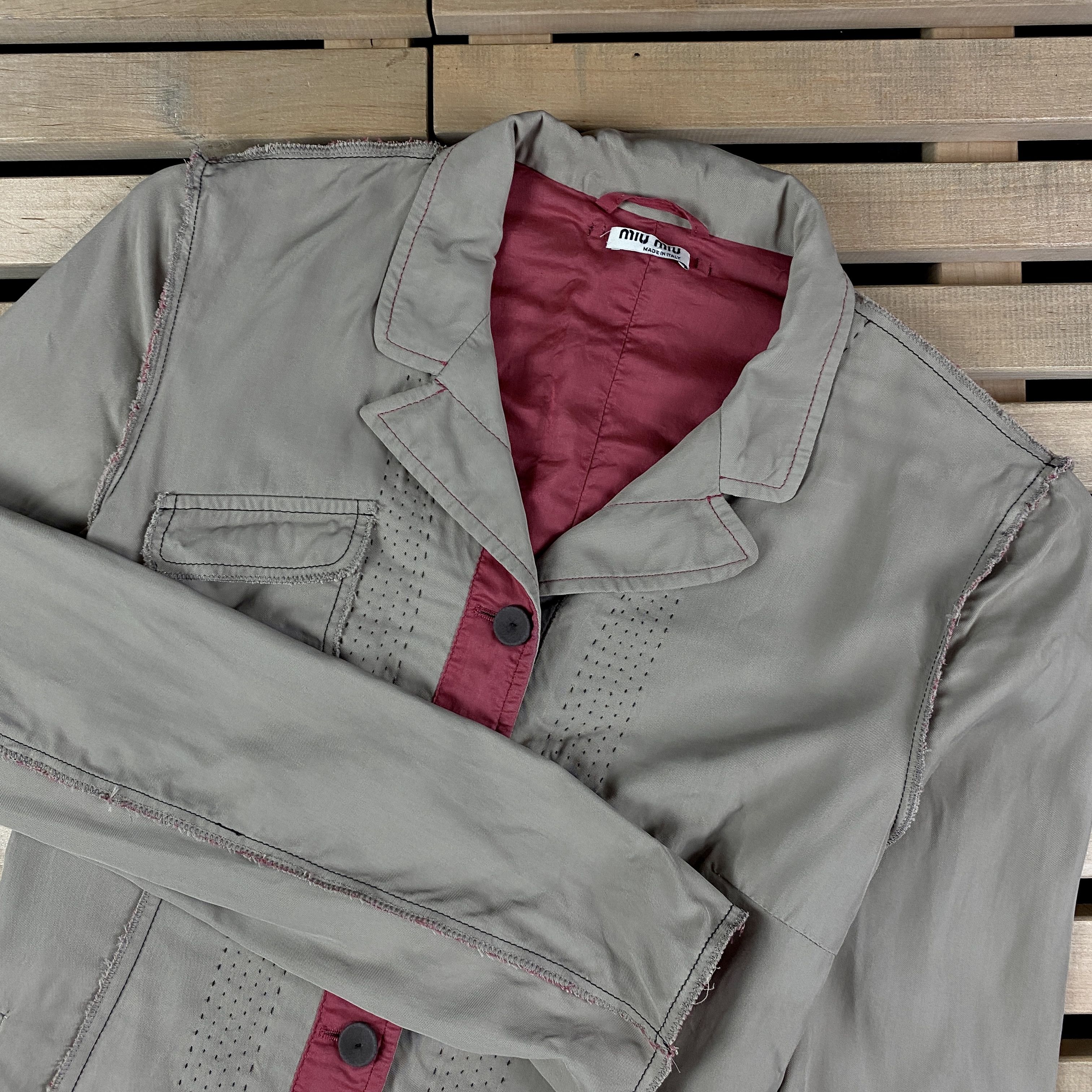 Miu Miu × Prada Women’s Blazer Jacket Miu Miu by Prada Size 42 Size M / US 6-8 / IT 42-44 - 2 Thumbnail