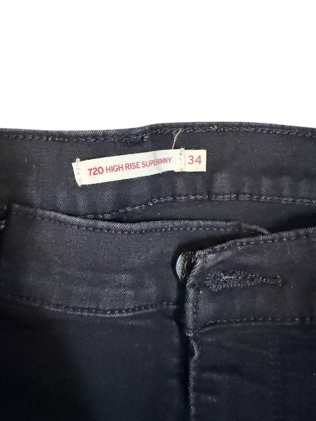 Other Levi’s 720 High Rise Super Skinny Jeans - Size 34 Size 34" / US 12 / IT 48 - 4 Thumbnail