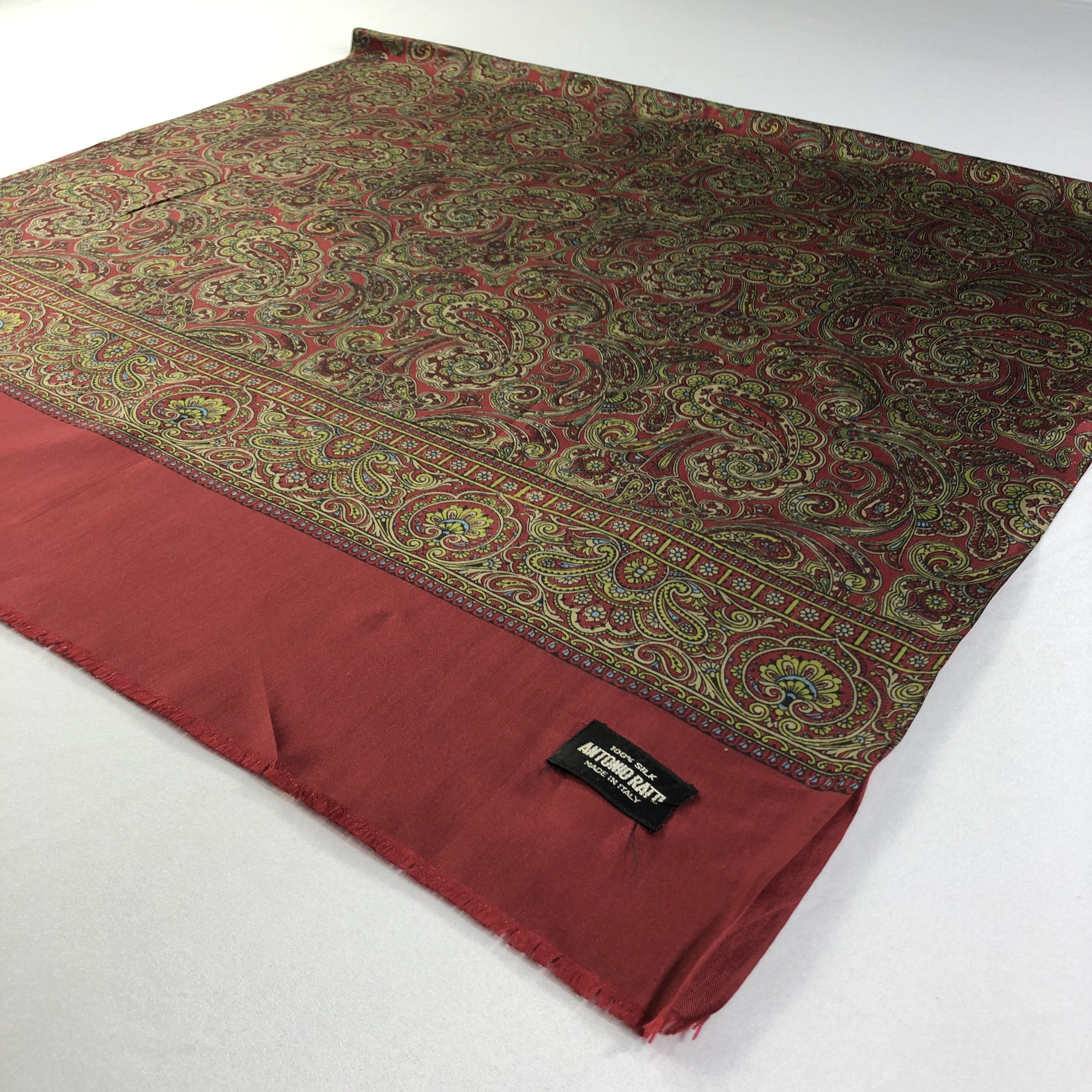 Vintage Vintage Antonio Ratti Silk Scarf Size ONE SIZE - 4 Thumbnail