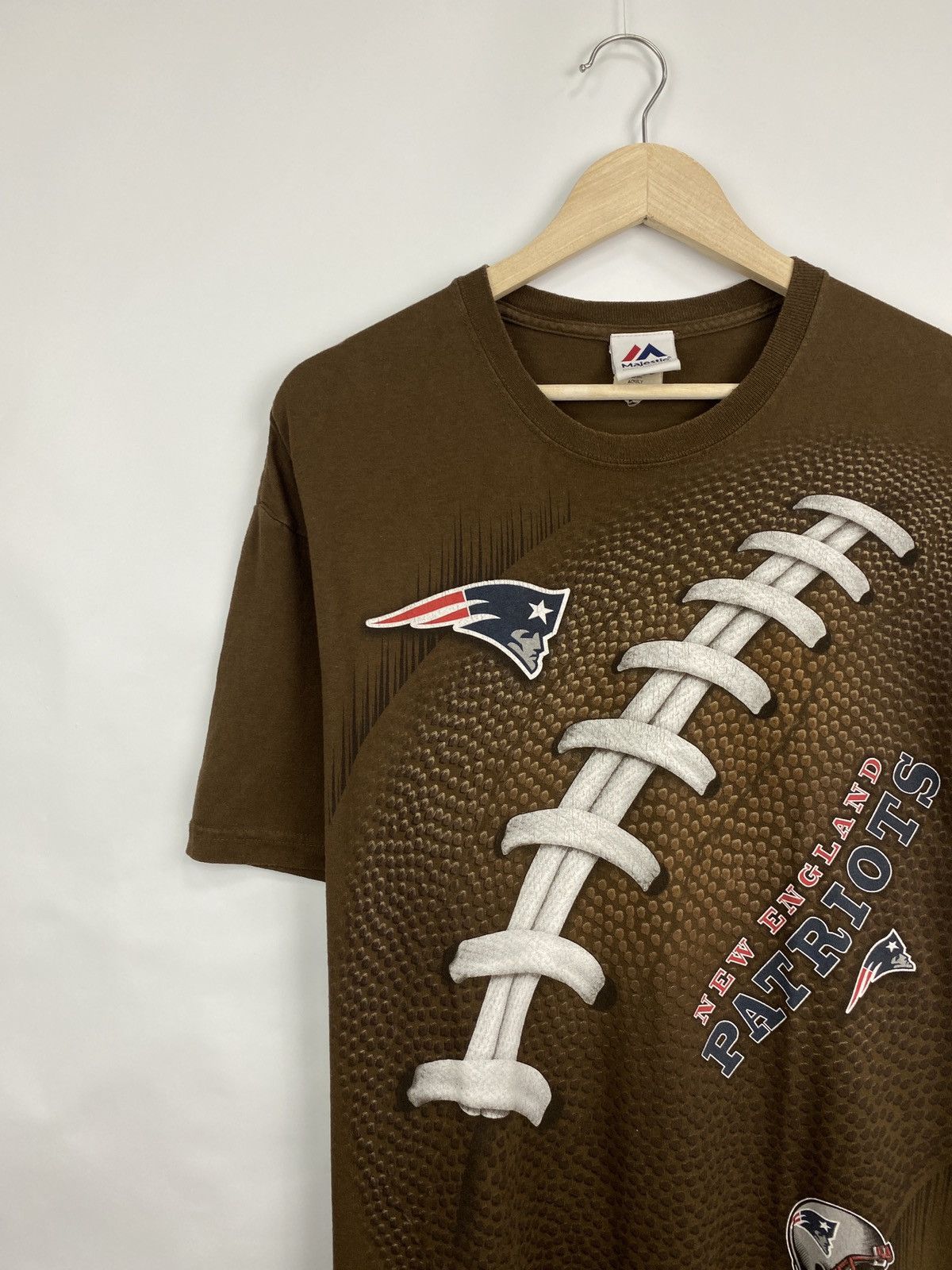Majestic 🏈 Vintage 90s New England Patriots NFL Football Jersey Rugby Size US L / EU 52-54 / 3 - 2 Thumbnail