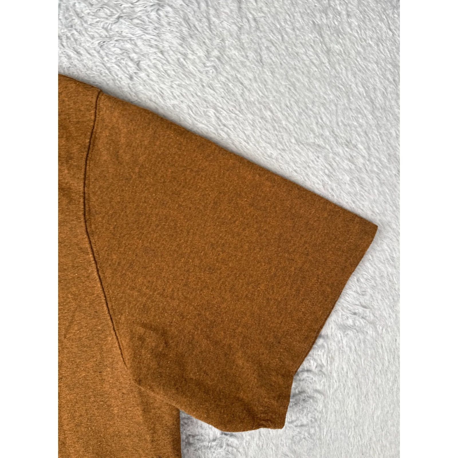 Carhartt Carhartt Shirt Men Extra Large Brown Short Sleeve Pocket Crew Neck Cotton Blend Size US XL / EU 56 / 4 - 2 Thumbnail