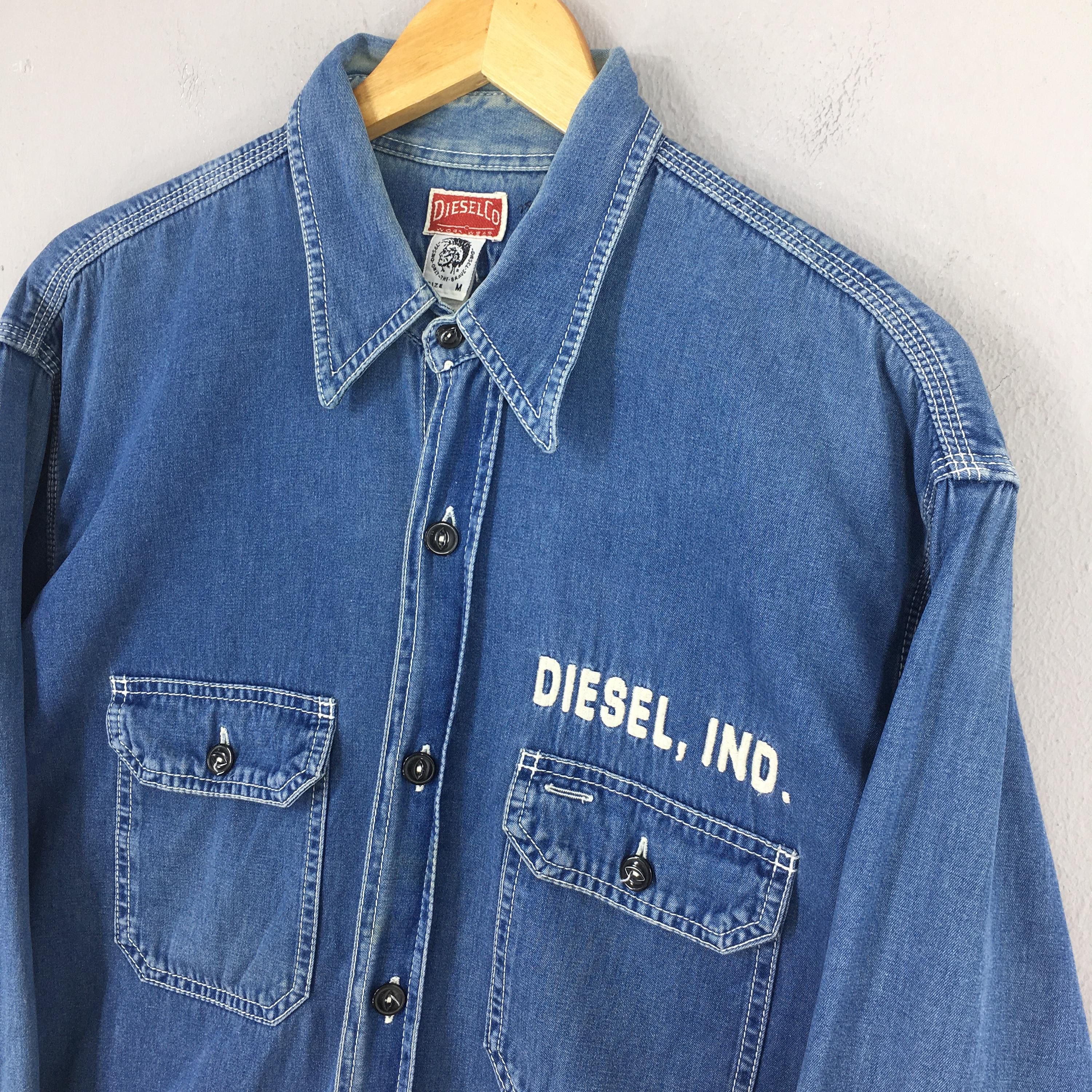 Diesel Vintage Diesel Workwear Denim Shirt Medium Size US M / EU 48-50 / 2 - 4 Thumbnail